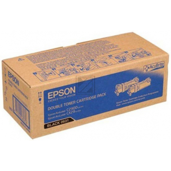 EPSON Toner-Modul Duo schwarz S050631 AcuLaser C2900N 2x3000 Seiten