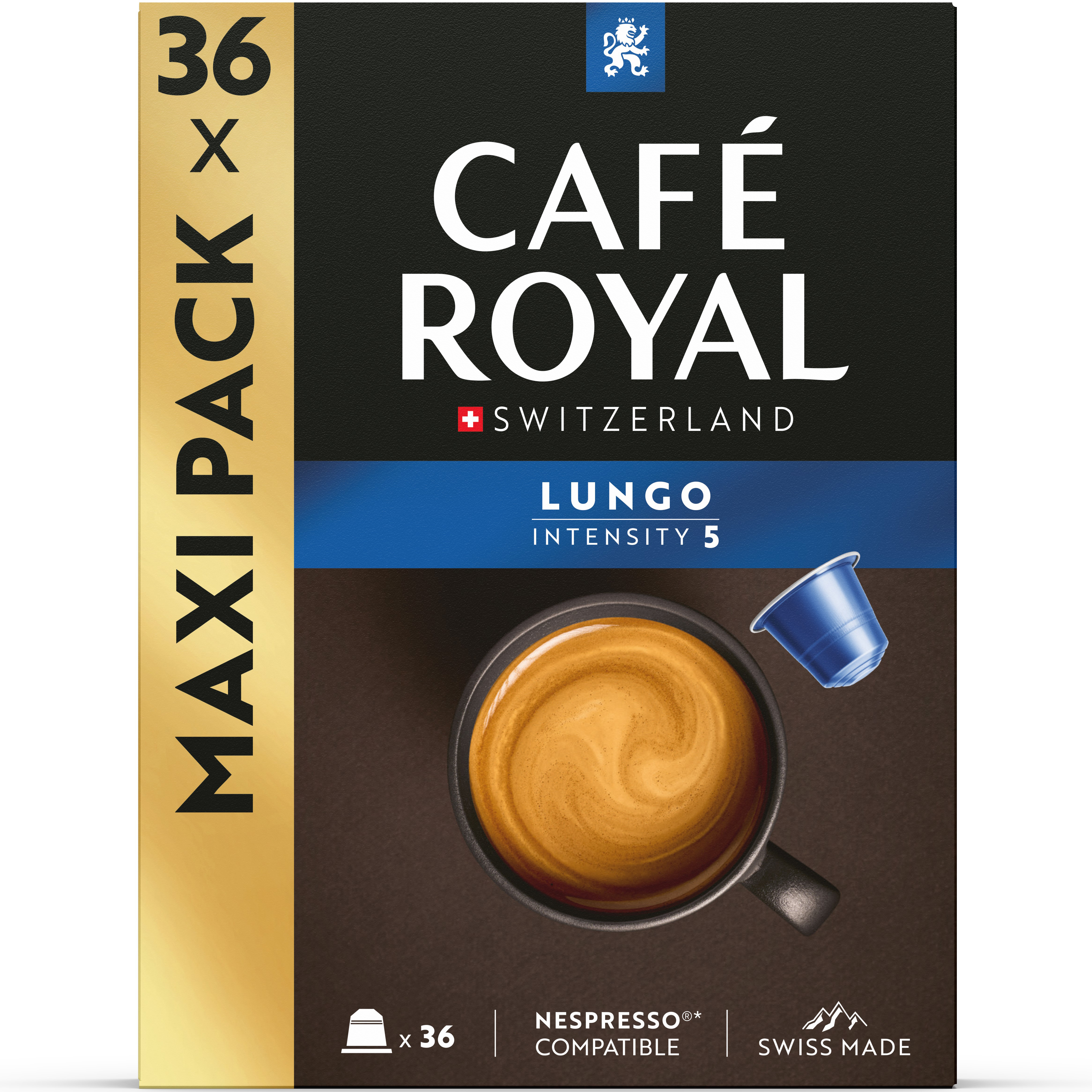 CAFE ROYAL Kaffeekapseln Alu 10165289 Lungo 36 Stk.
