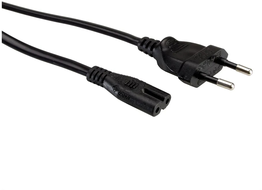 ROLINE Netzkabel Black 19.07.2096 Euro-Flach auf C7 Buchse 1.8m