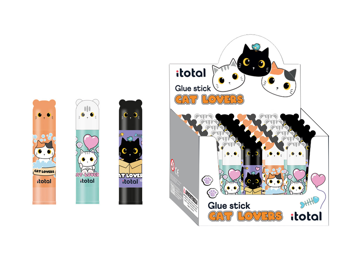 I-TOTAL Klebestift XL2775 Cat, assortiert