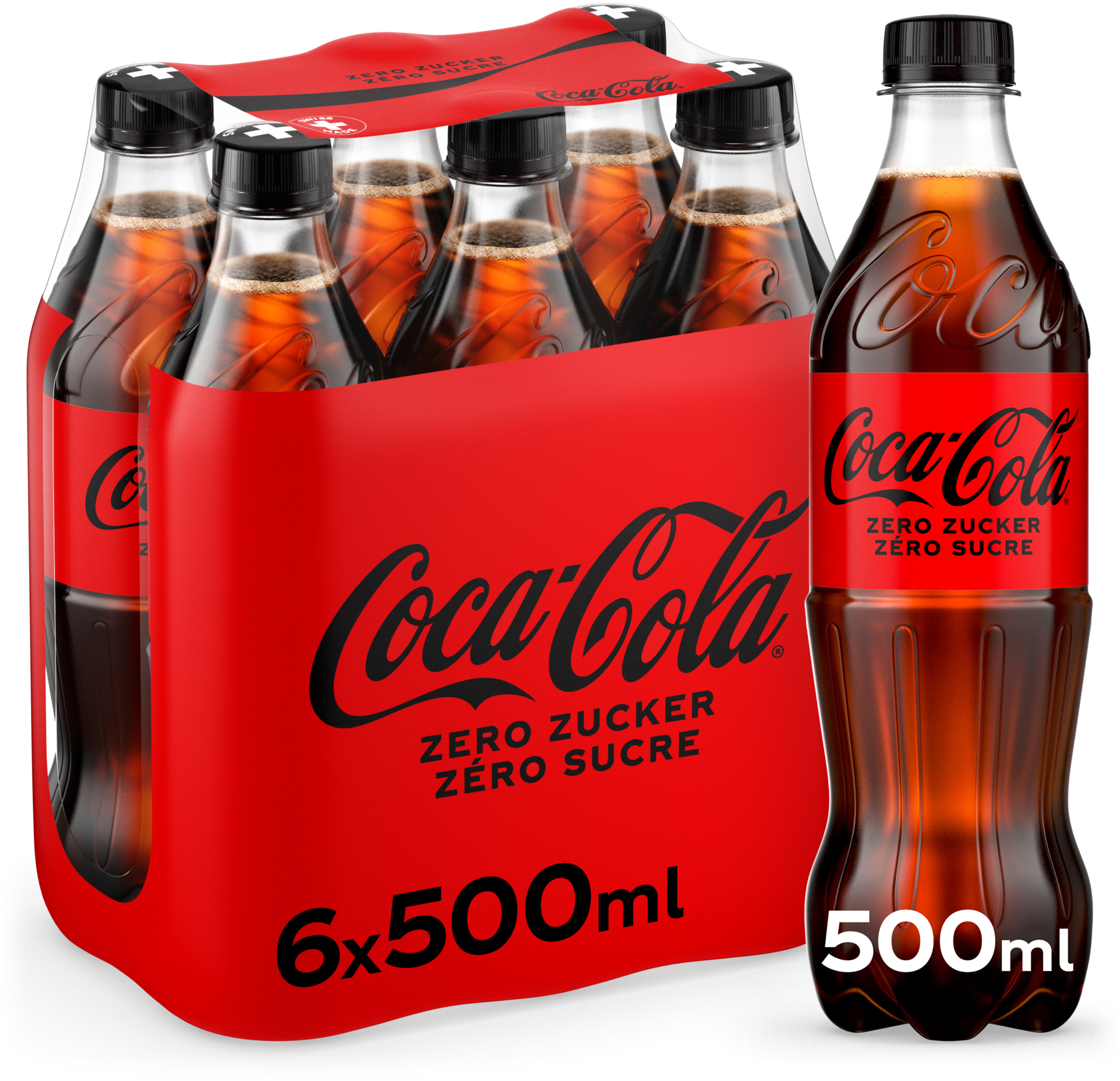 COCA COLA Zero, Pet 129400000223 50 cl, 6 Stk.