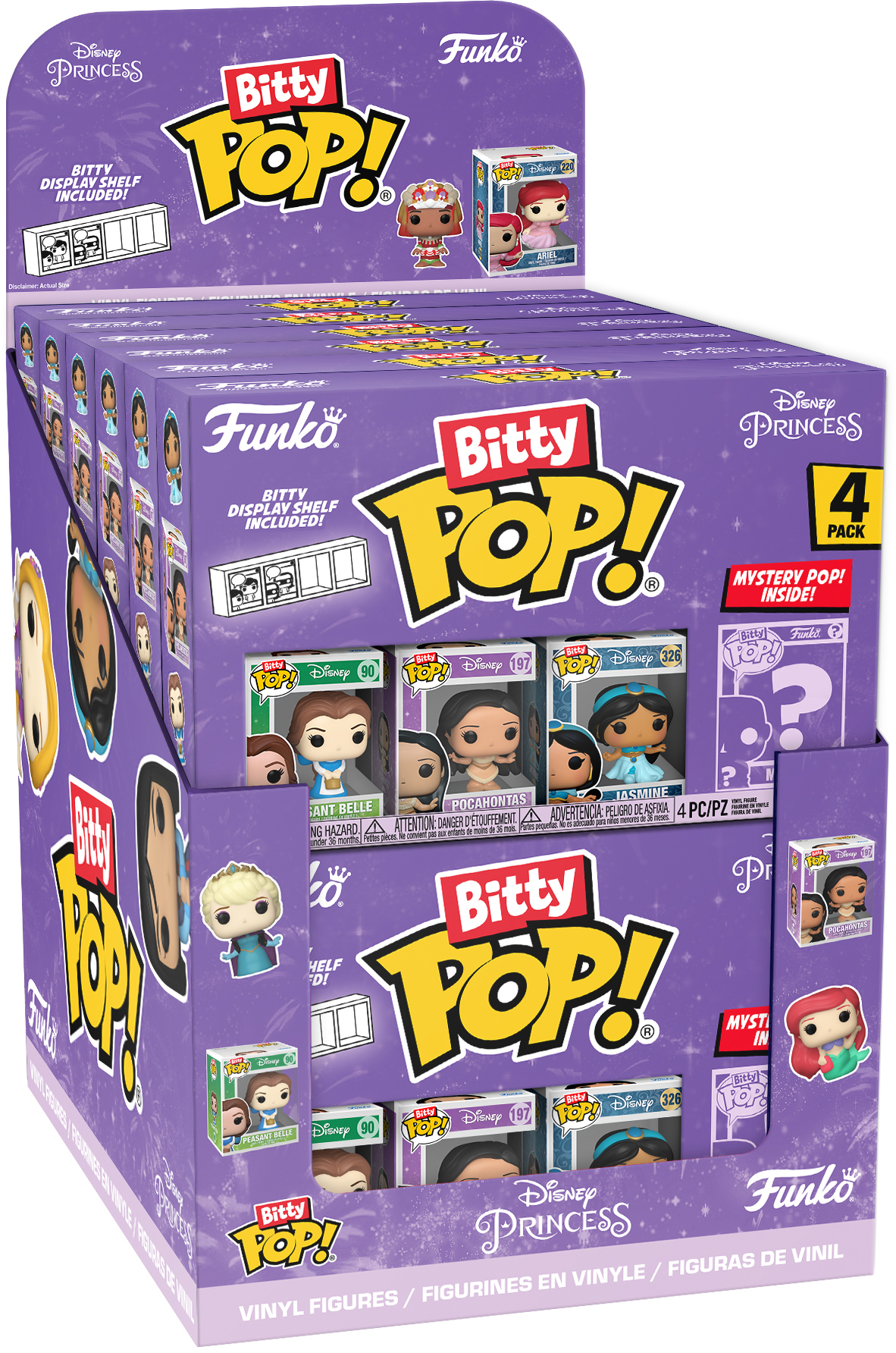 FUNKO Bitty POP 5380.76995 Disney Princesses 12x4 Stück