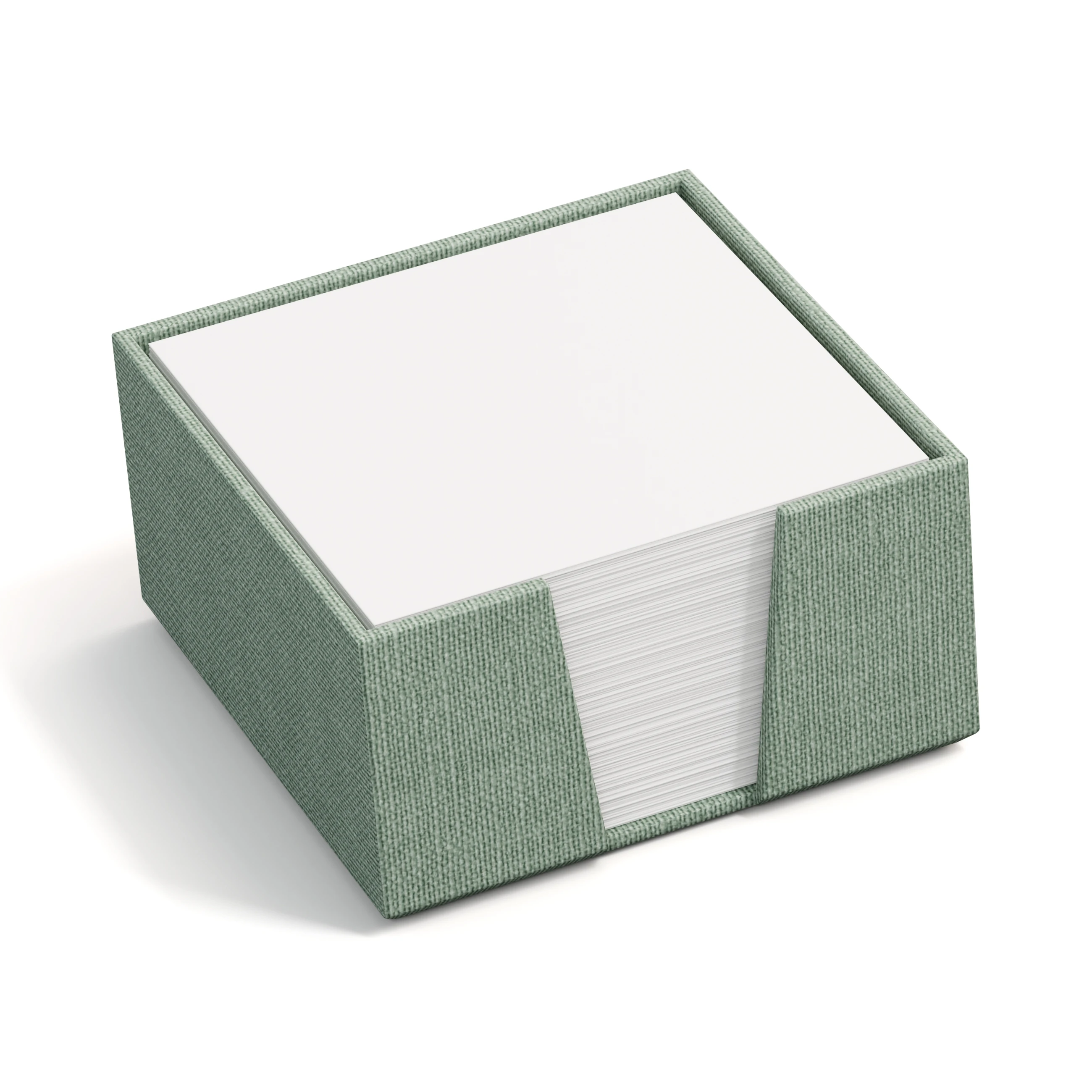 BIGSO BOX OF SWEDEN Zettelkasten James 110x110mm 2711C1601 Leinen, mintgrün