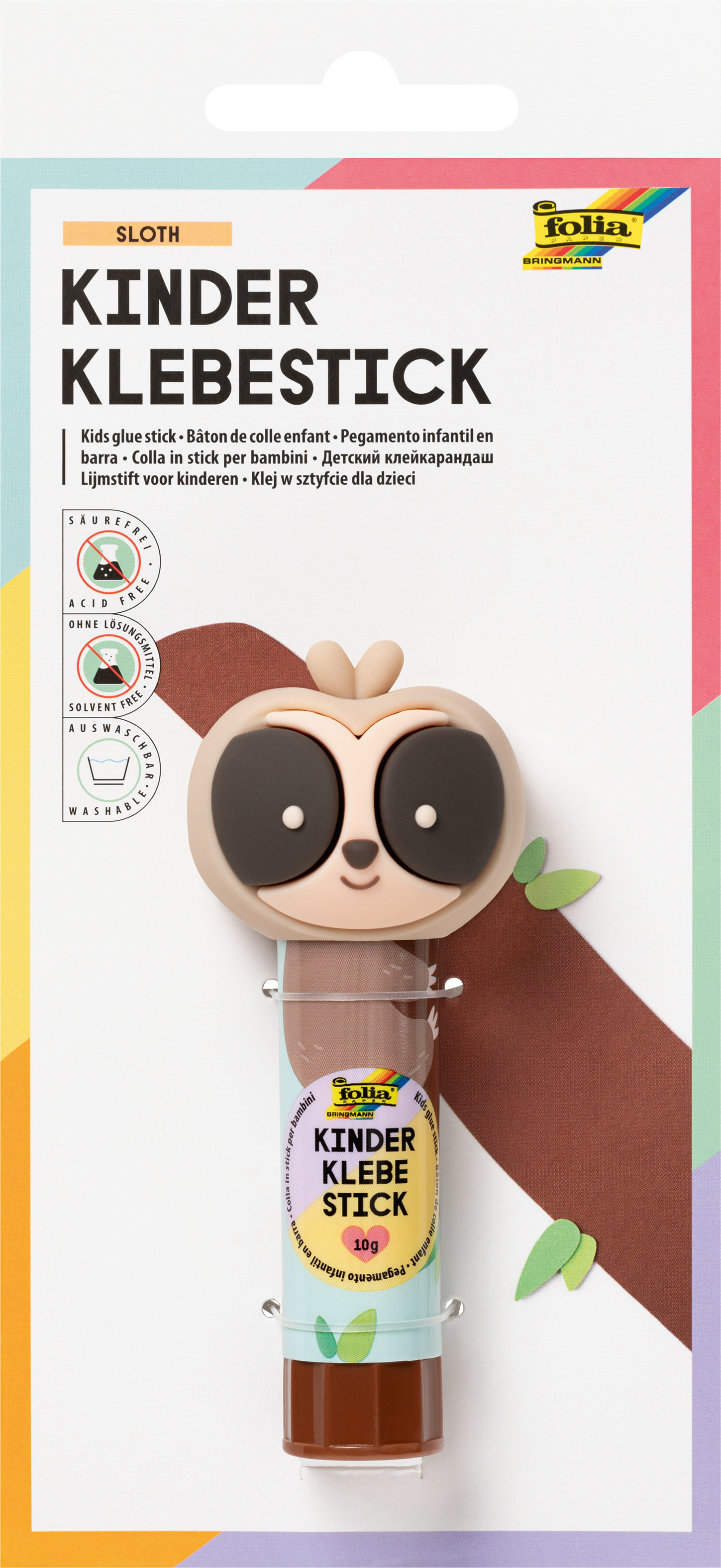 FOLIA Klebestift 10g 2413 Kids Sloth