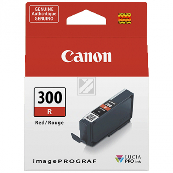 CANON Tintenpatrone rot PFI-300R iPF PRO-300 14.4ml CANON Tintenpatrone rot PFI-300R iPF PRO-300 14.4ml
