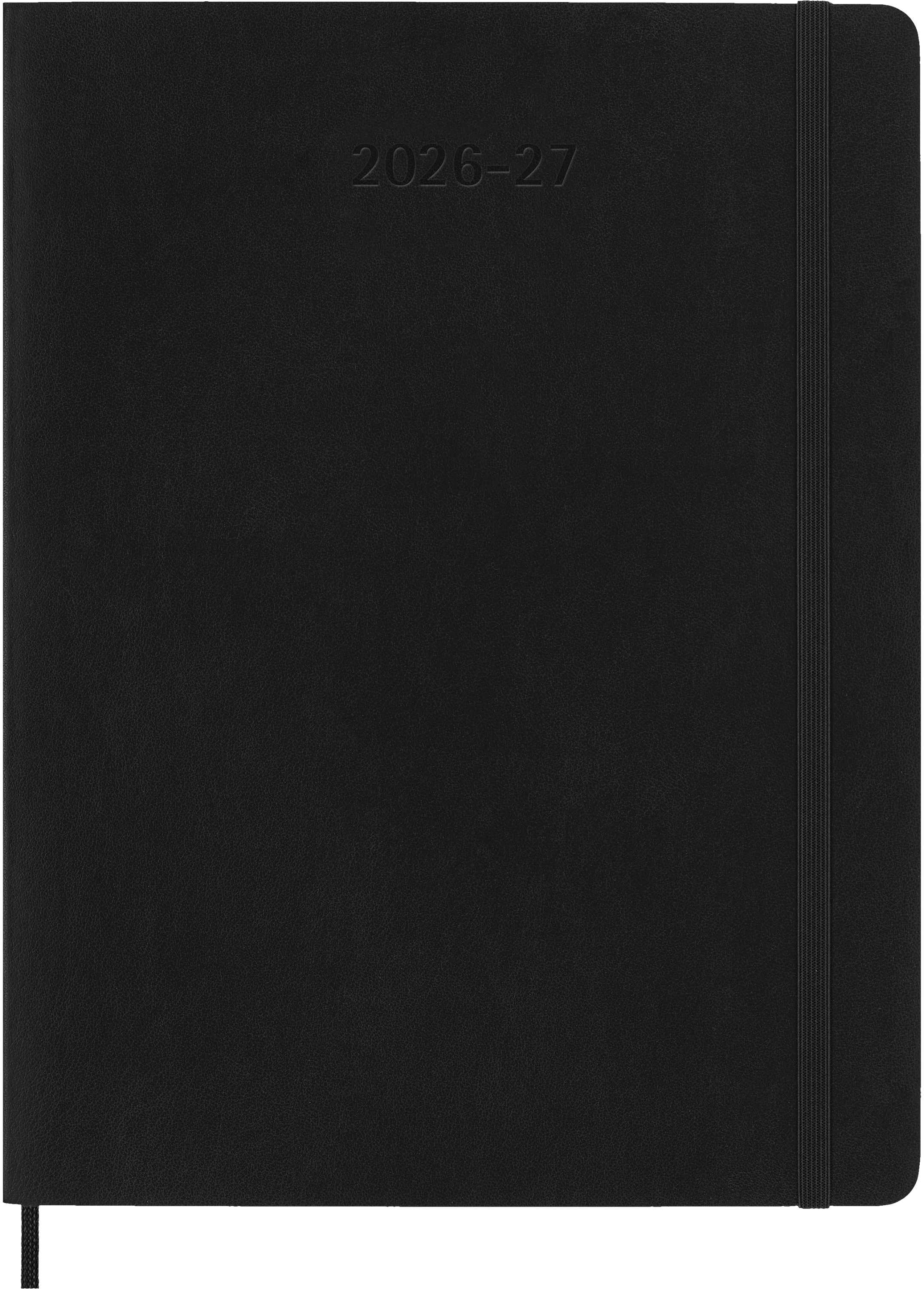 MOLESKINE Wochen-Notizkalender 26/27 DSB18WN4Y27 18M liniert SC schwarz 19x25cm