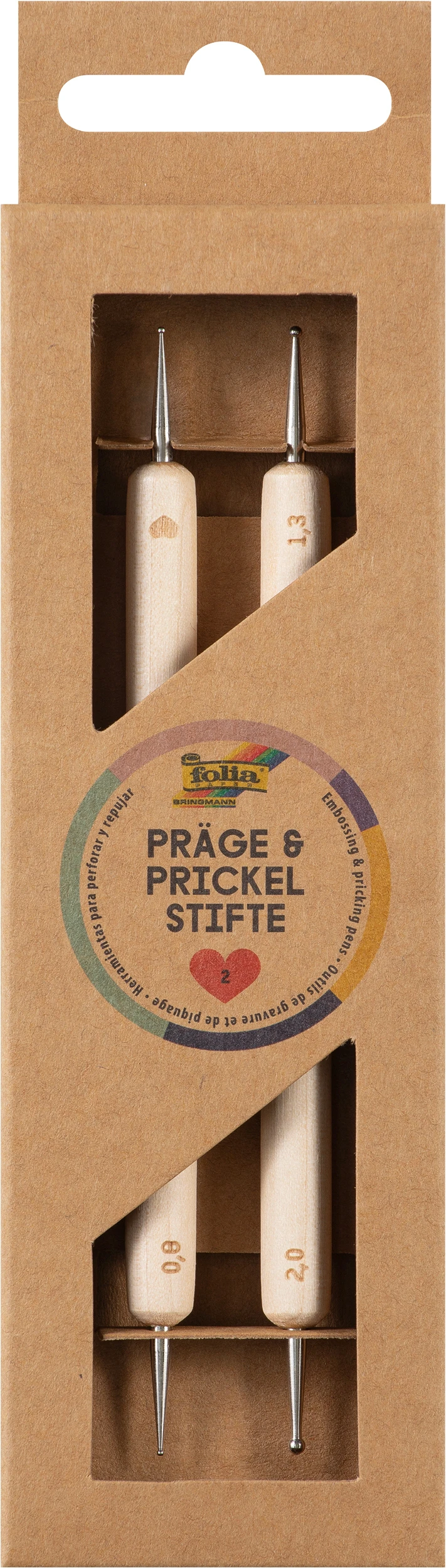 FOLIA Präge-Prickelstifte 23011 2 Stück