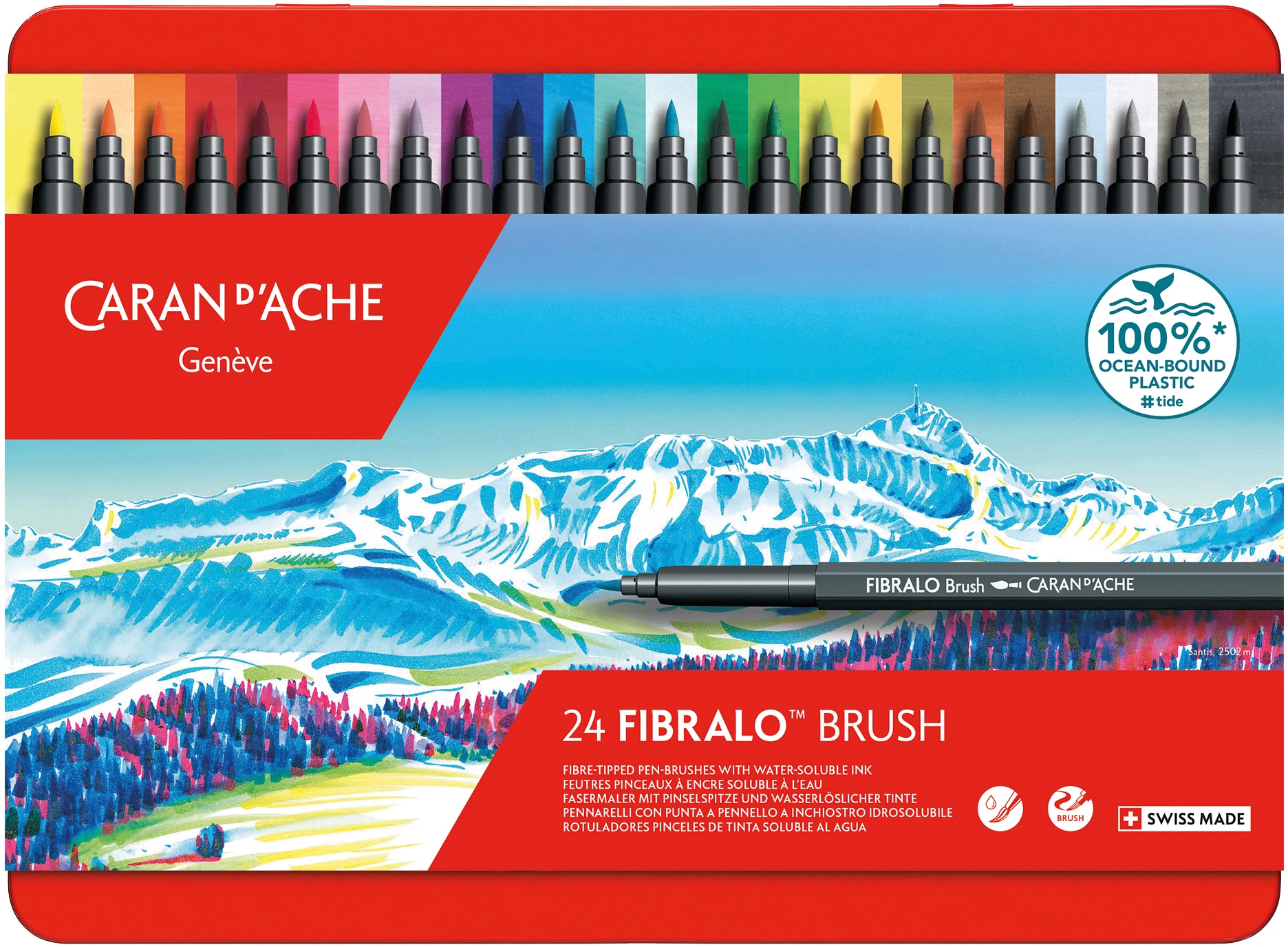 CARAN D'ACHE Classic Fibralo Brush 0.5-5mm 186.324 assortiert 24 Stück
