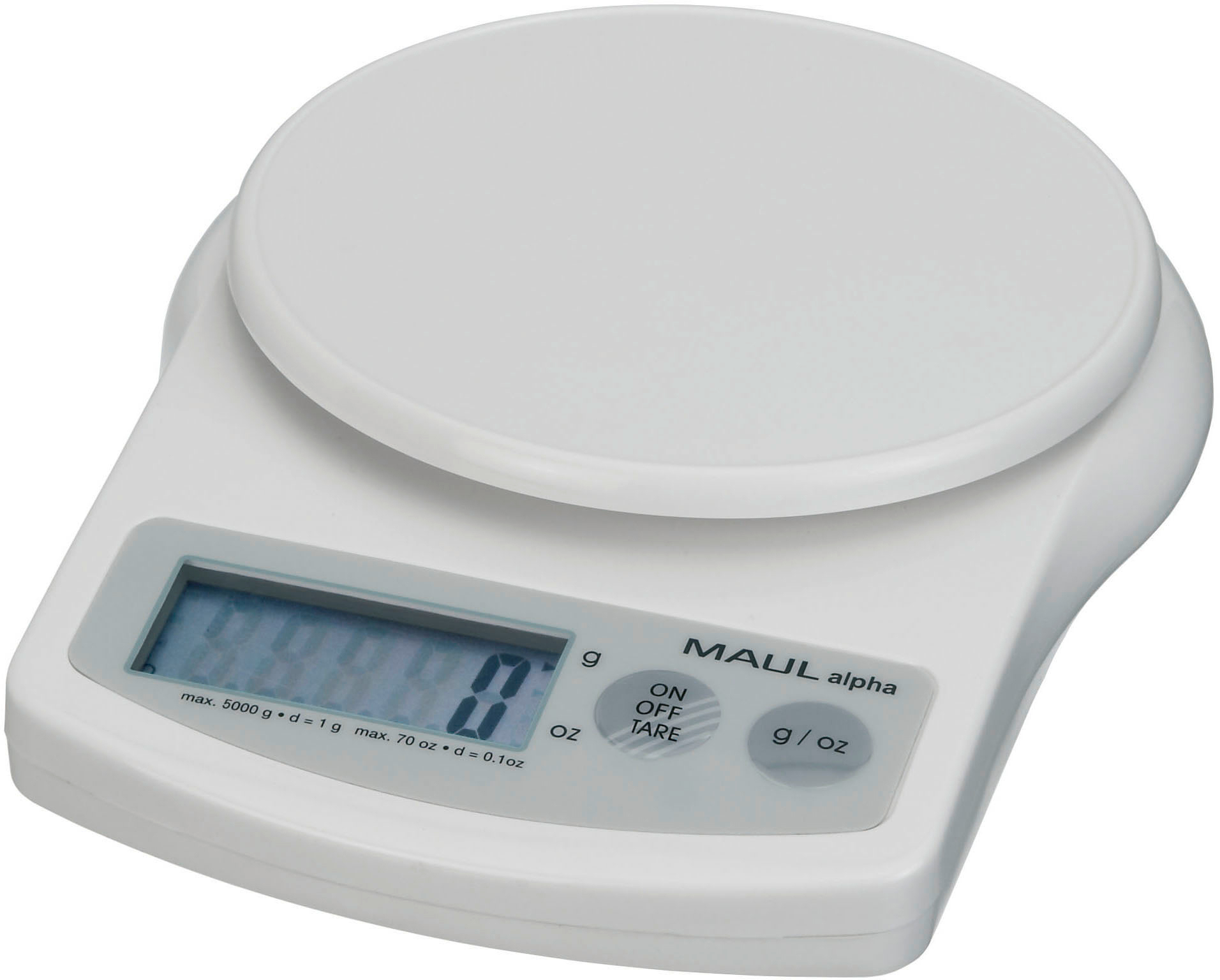 MAUL Briefwaage MAULalpha 5000g 25.20 mit Batterie