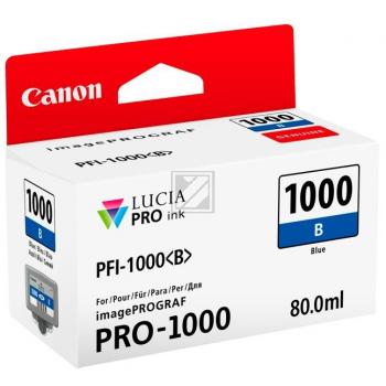 CANON Tintenpatrone blau PFI-1000 iPF PRO-1000 80ml