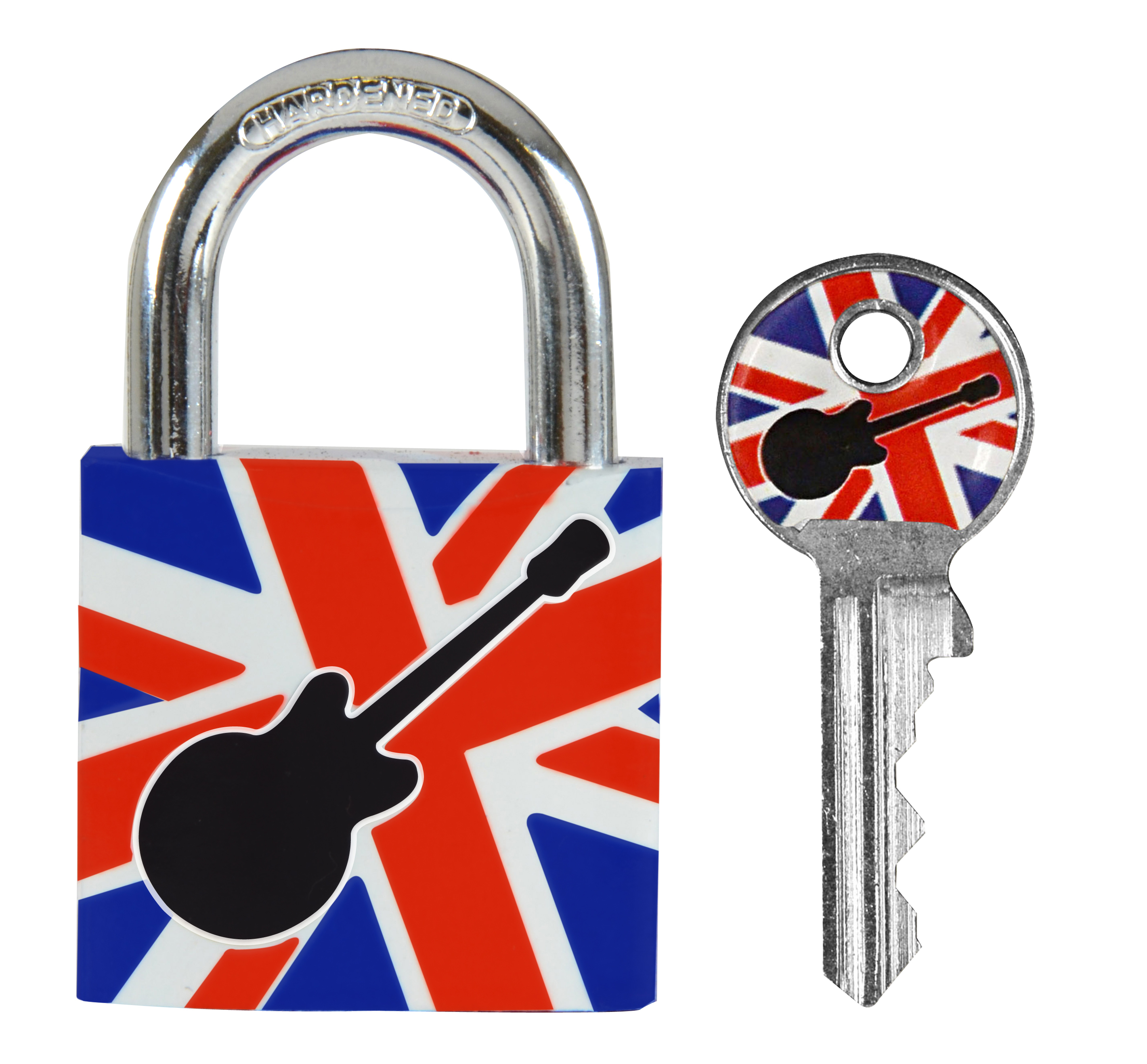 MASTER LOCK Vorhangschloss 30mm 66247100 Gitarren Motiv MASTER LOCK Vorhangschloss 30mm 66247100 Gitarren Motiv