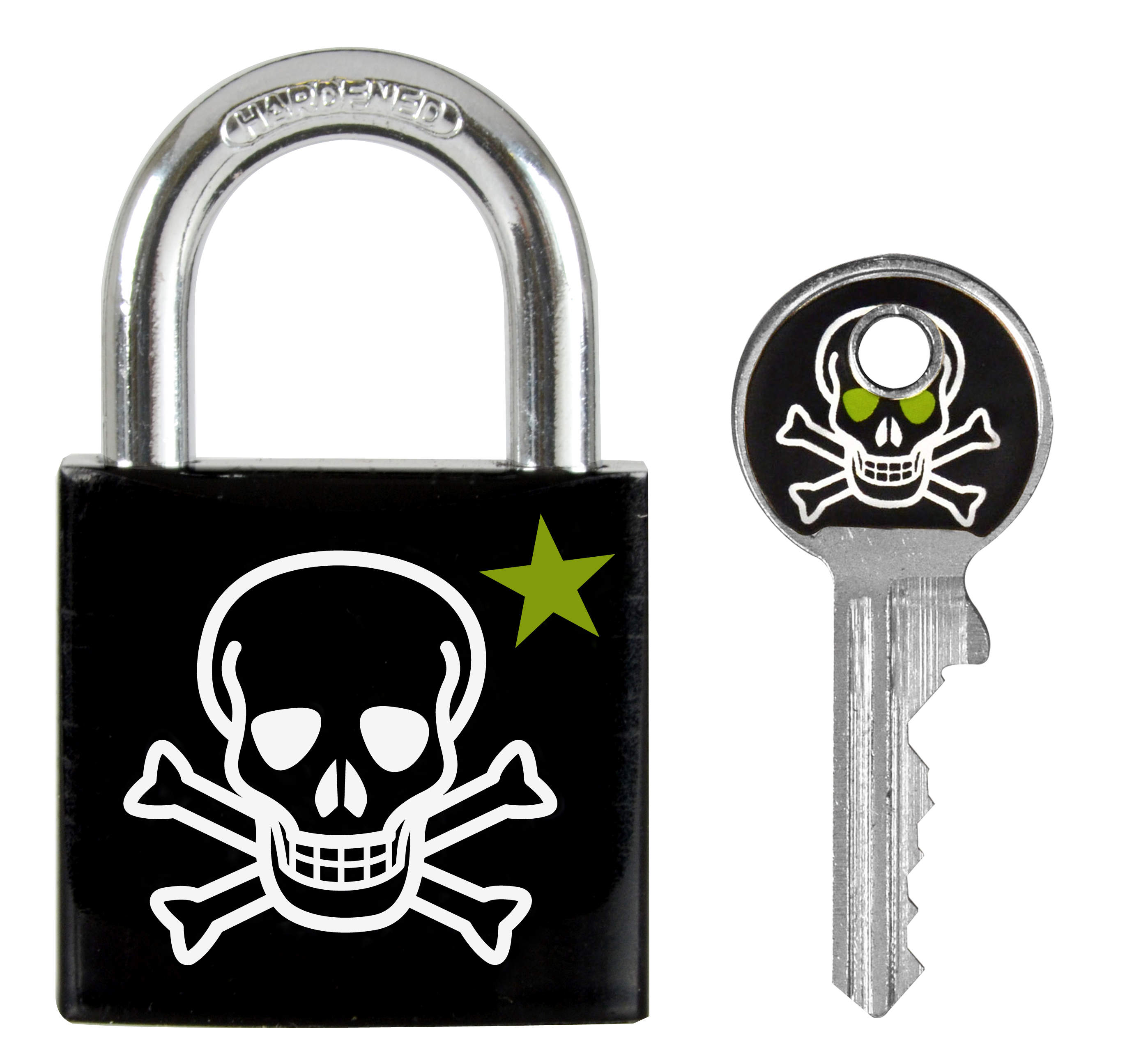 MASTER LOCK Vorhangschloss 30mm 66246800 Totenkopf Motiv MASTER LOCK Vorhangschloss 30mm 66246800 Totenkopf Motiv