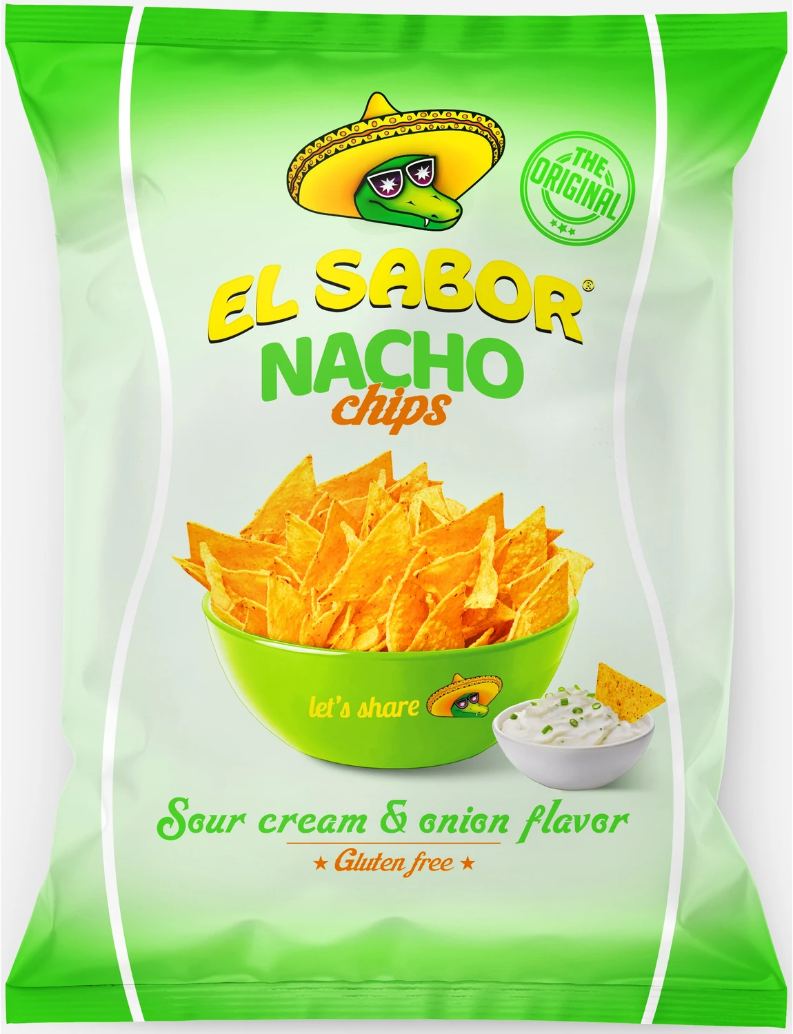 EL SABOR Nacho Chips Sour Cream & Onion ES107 100g