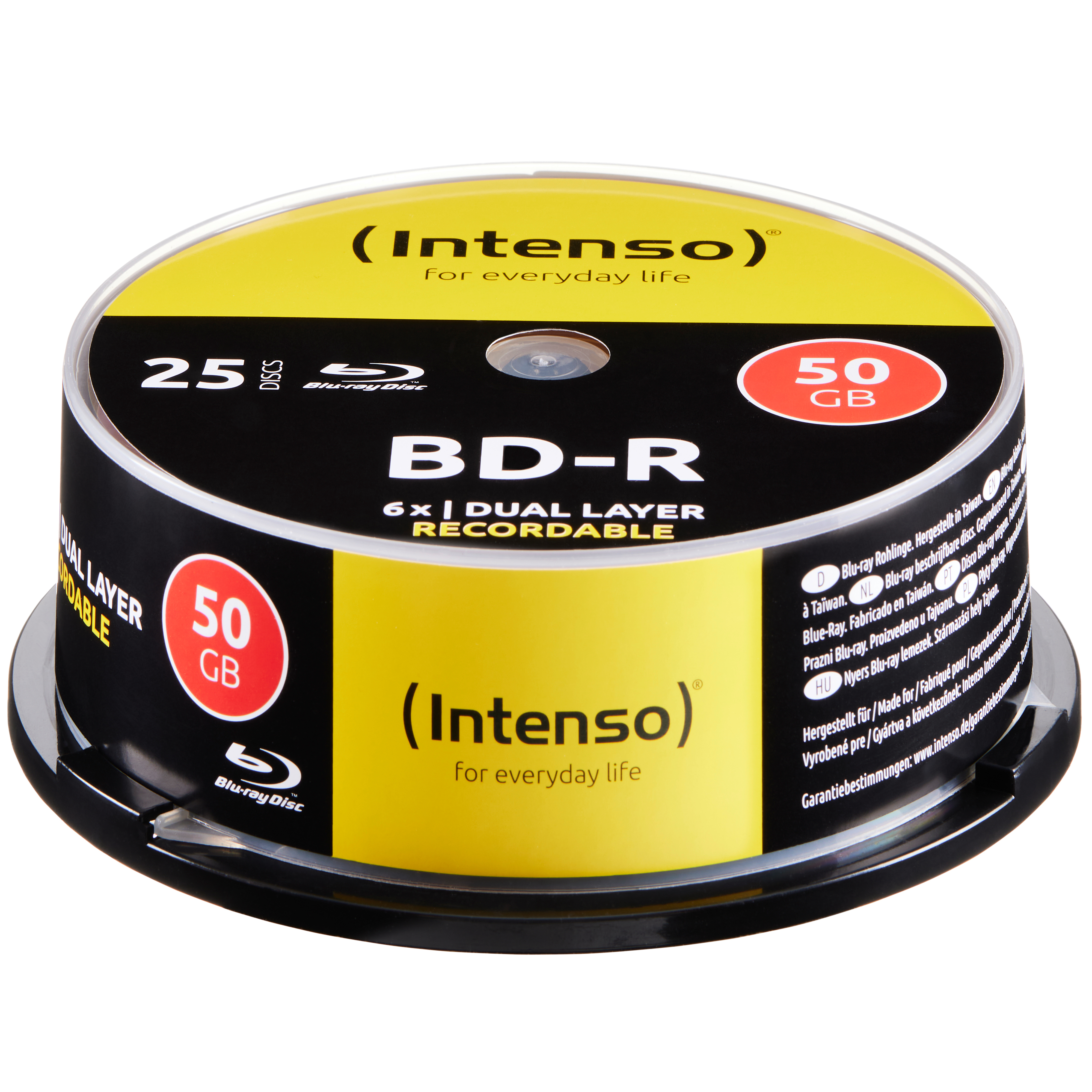 INTENSO Blue-ray 50 GB, 6x, Record. 5001124 Cake Box 25 Discs