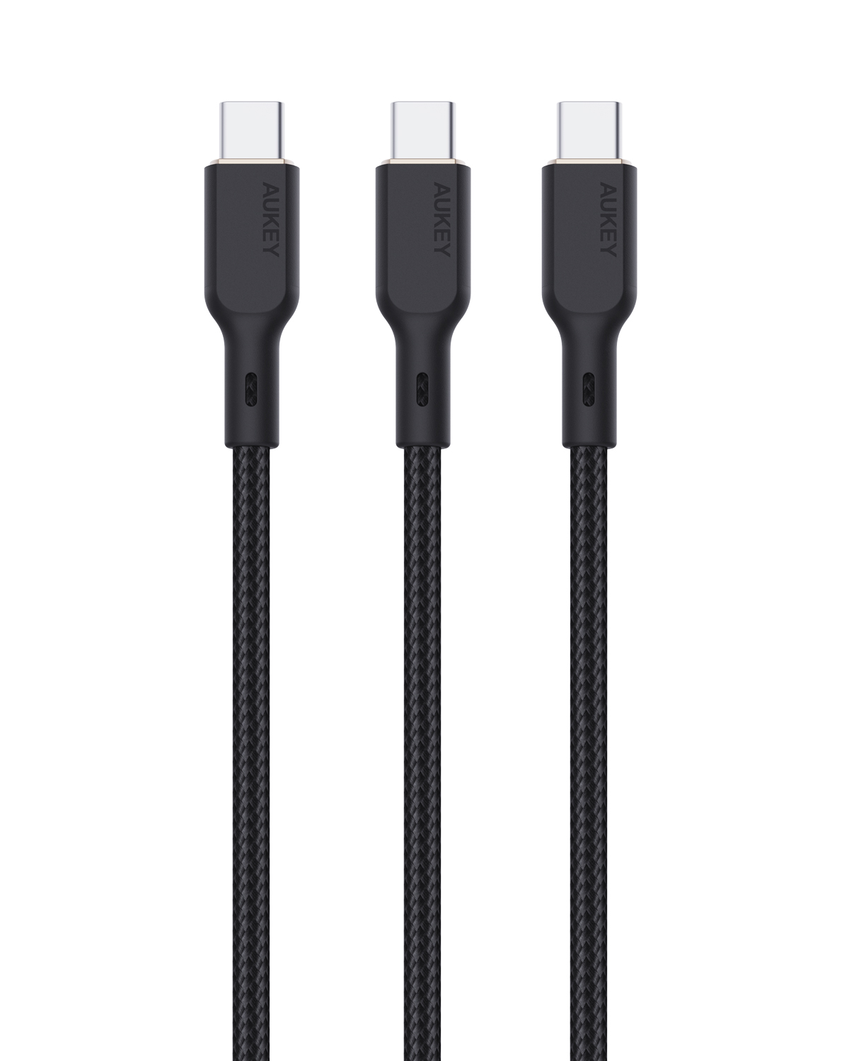 AUKEY USB-C-to-C Cable 100W CB-KCC101A 3 Pack, 3x 1m AUKEY USB-C-to-C Cable 100W CB-KCC101A 3 Pack, 3x 1m