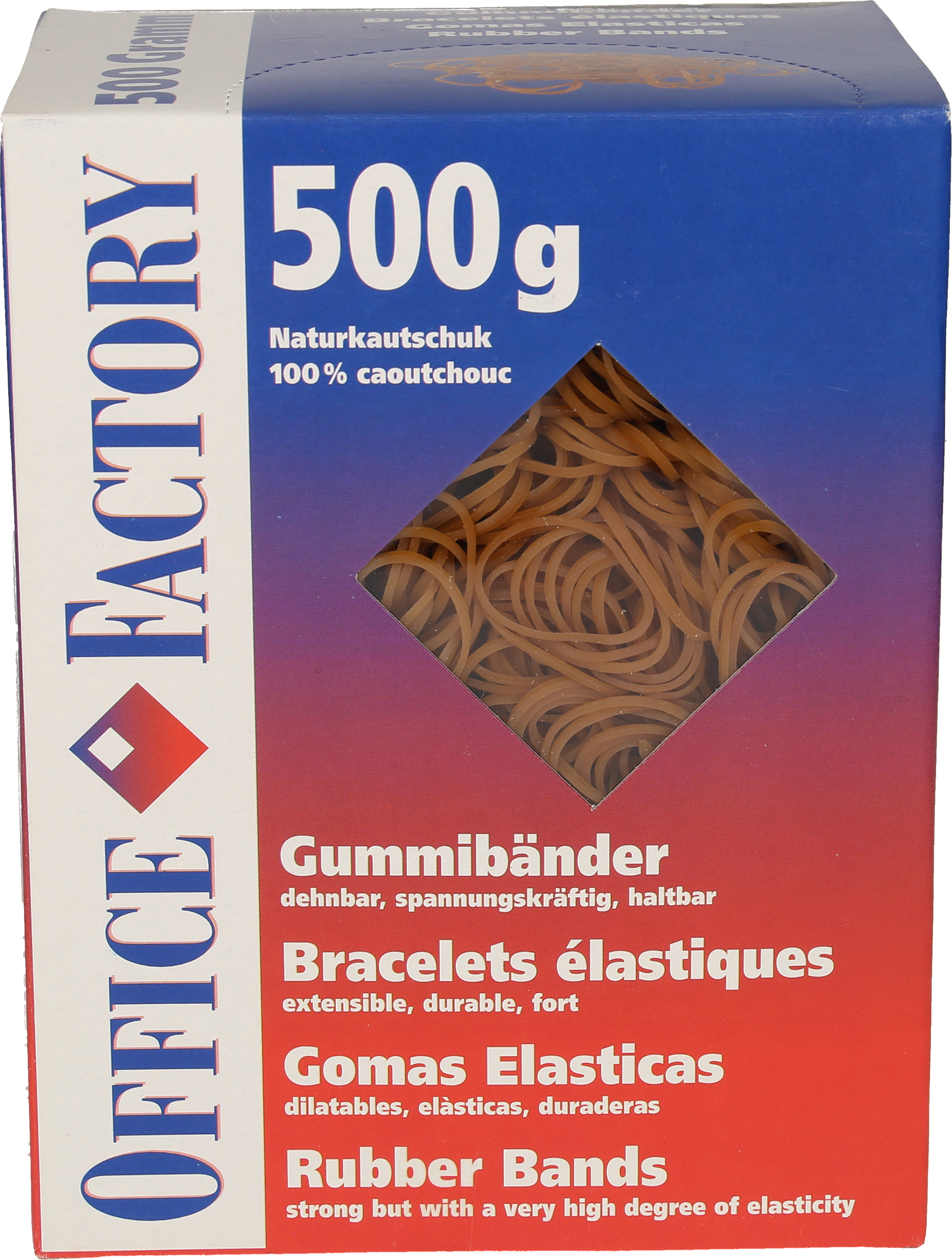 SMART OFFICE Gummibänder 30x1.3mm 605510 braun, ø20mm 500g