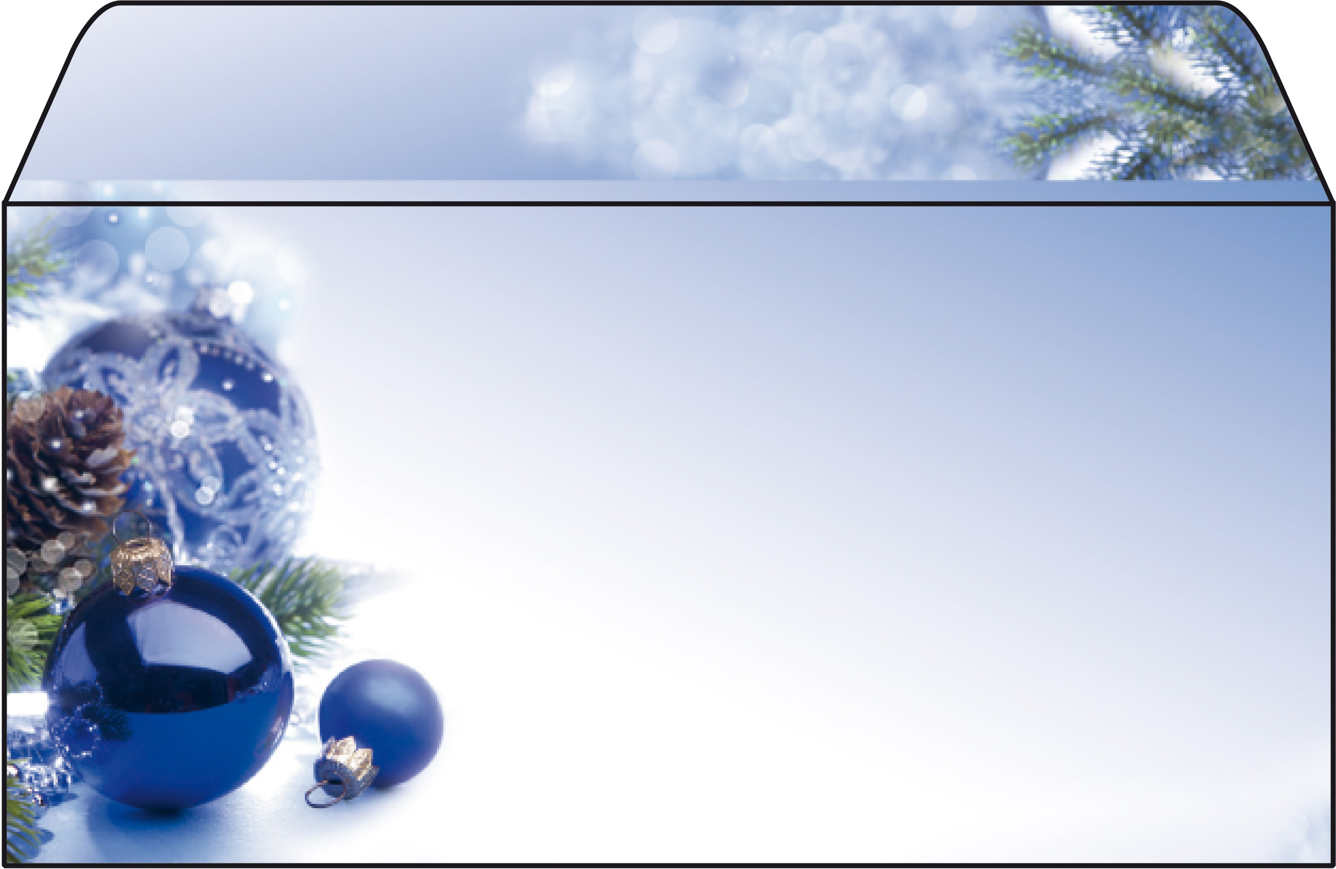 SIGEL Couvert Weihnachten C6/5 DU036/W 90g, Blue Harmony 50 Stück