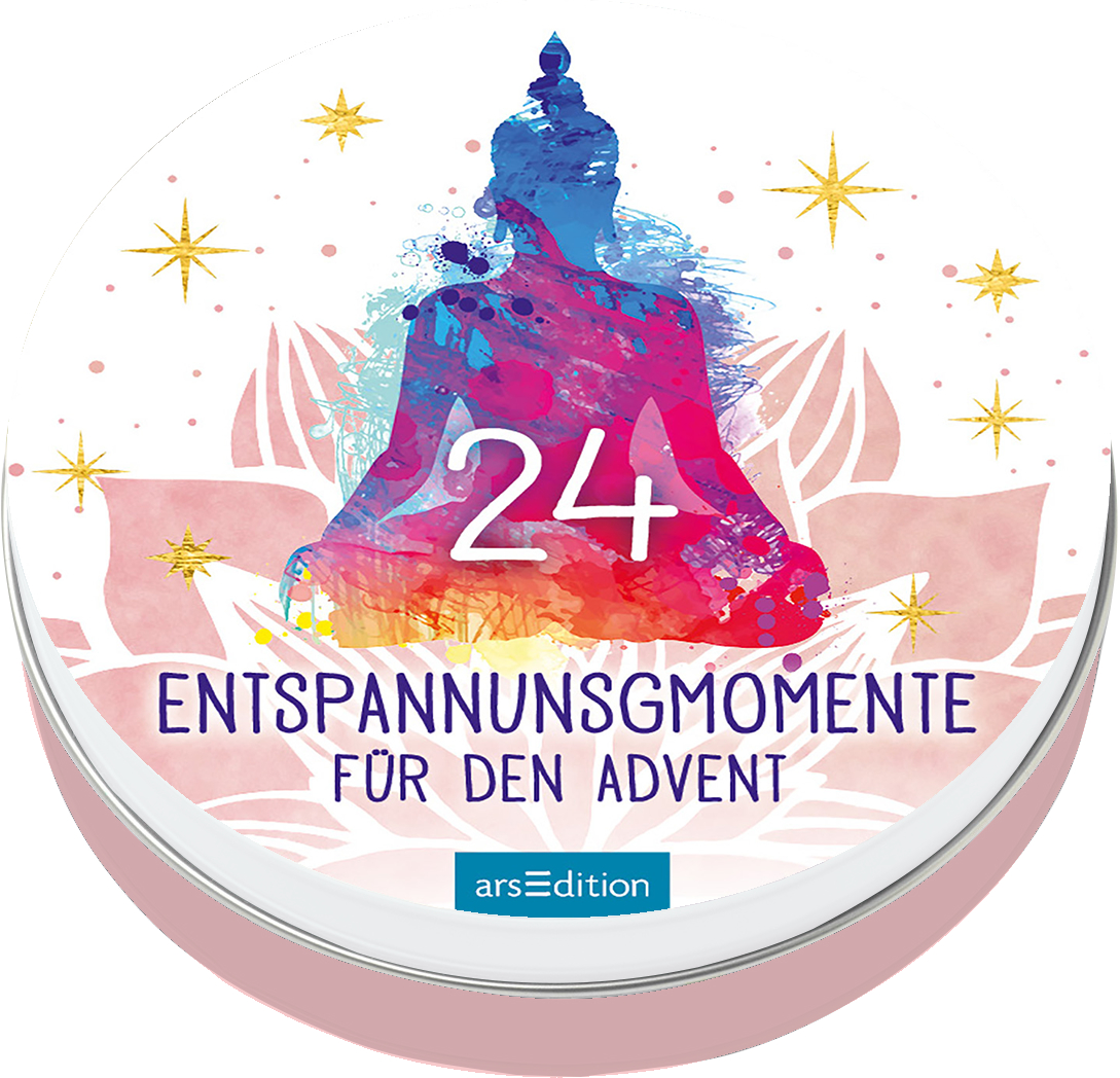 ARS EDITION Adventskalender 12x12cm 134236 Entspannungsmomente