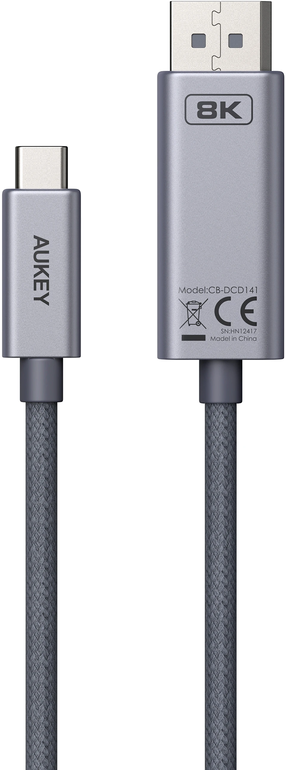 AUKEY Cable Circlet Video CB-DCD141 USB-C to DP 8k, 2m