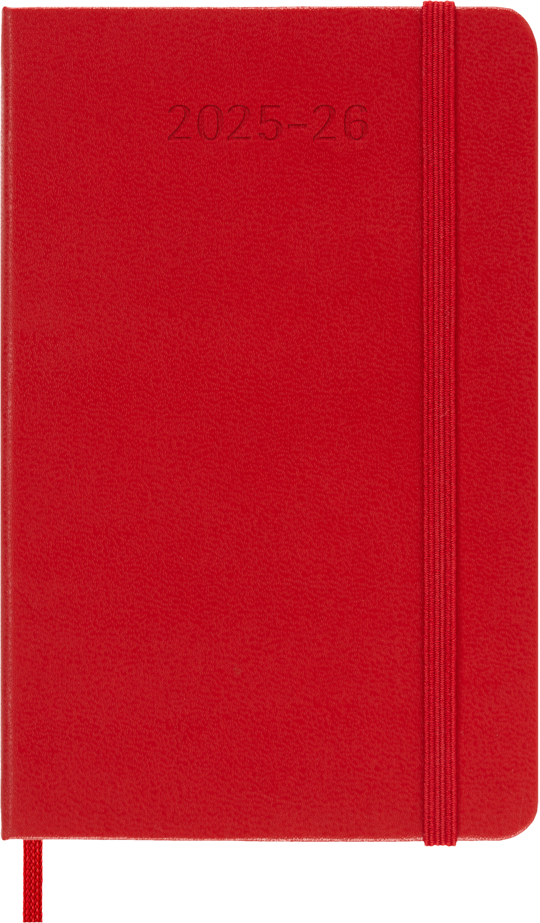 MOLESKINE Wochen-Notizkalender 25/26 DHF218WN2Y26 18M liniert HC rot 9x14cm