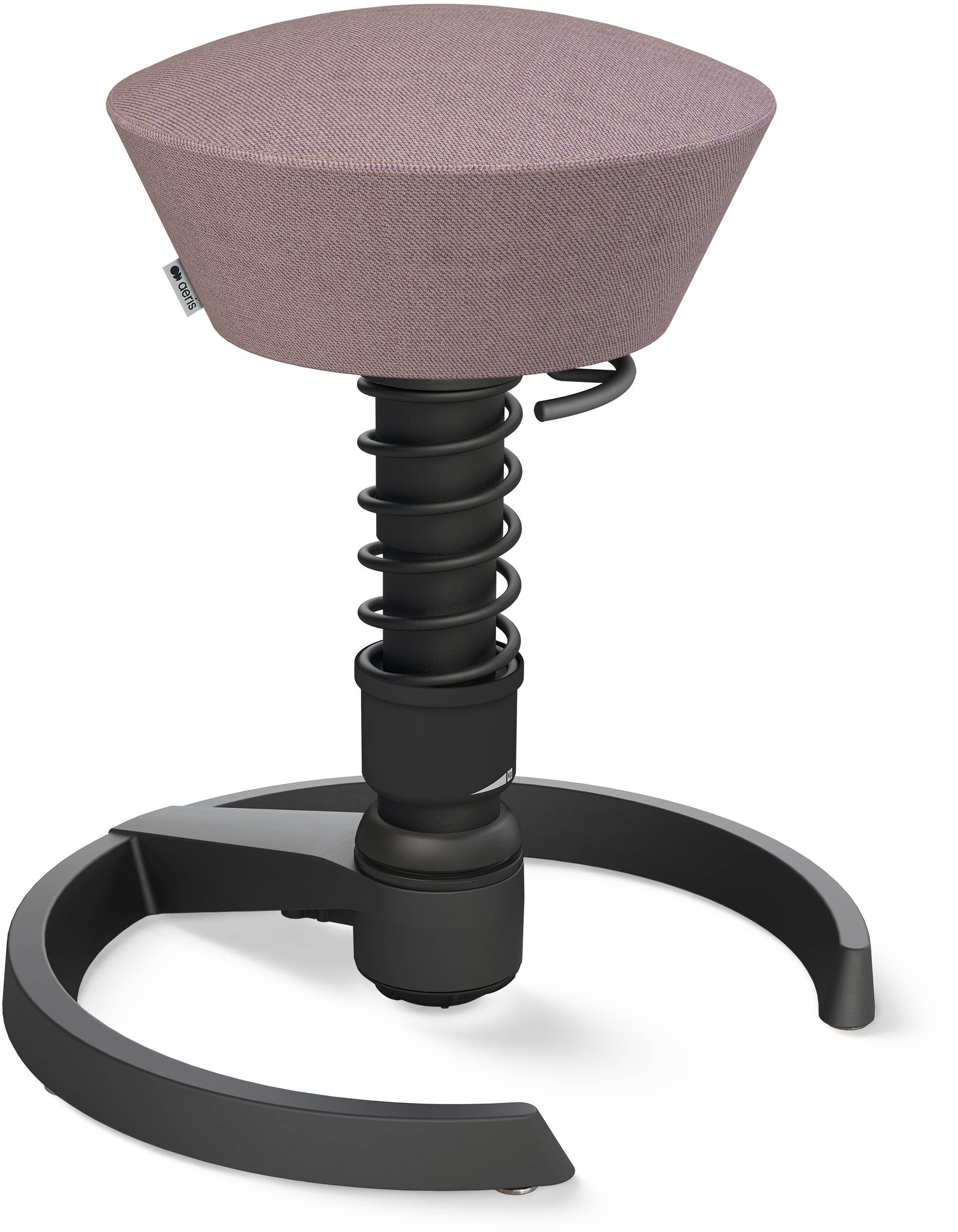 AERIS Sitzhocker Swopper 101STBKBKCP3 schwarz/violett, mit Gleiter