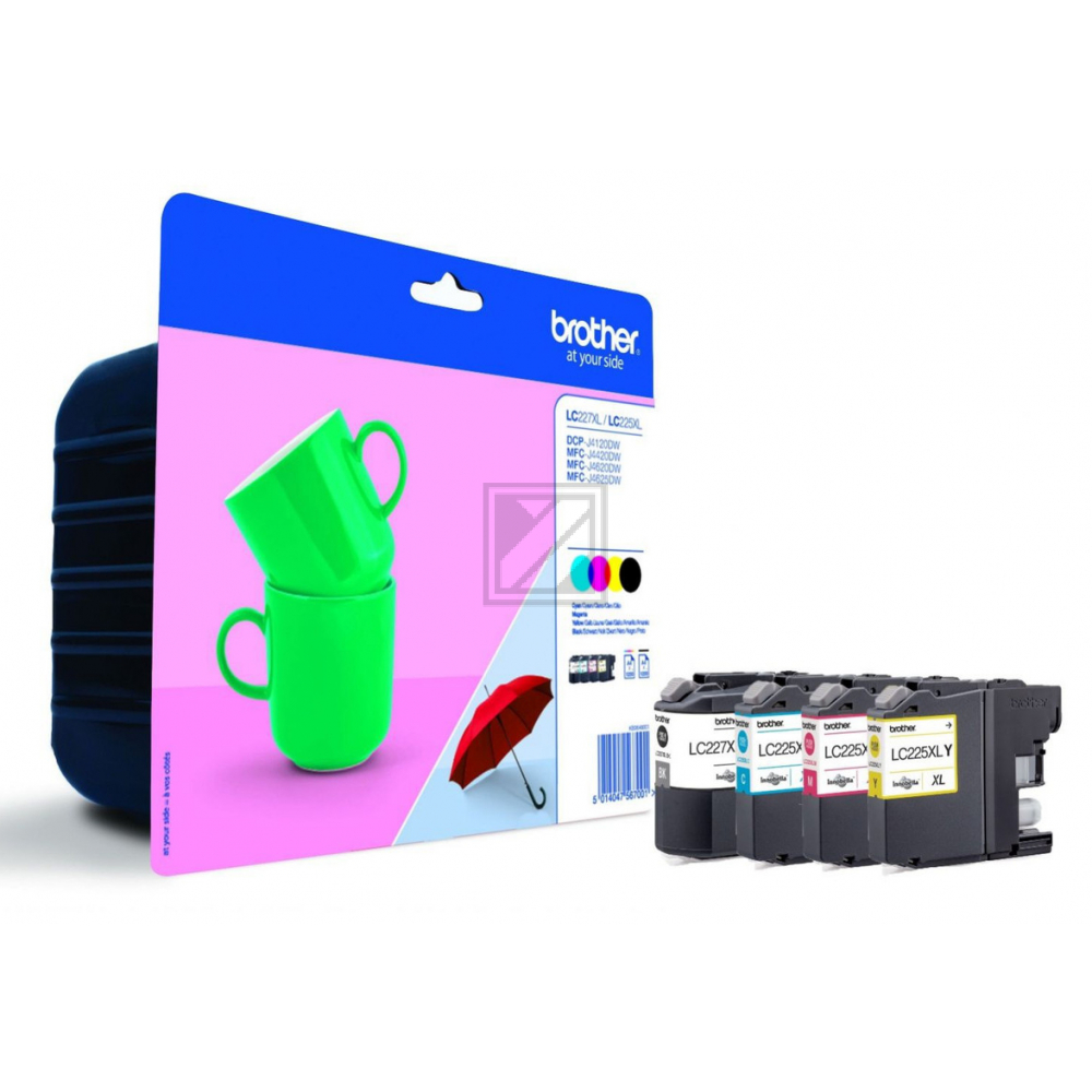 BROTHER Valuepack Tinte CMYBK LC-227XLVALB MFC-J4620DW 1200 Seiten BROTHER Valuepack Tinte CMYBK LC-227XLVALB MFC-J4620DW 1200 Seiten