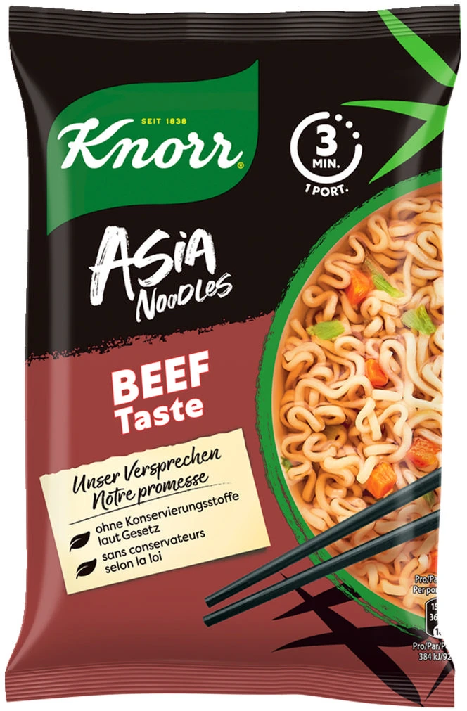 KNORR Asia Noodles Beef 3188 Beutel 70g