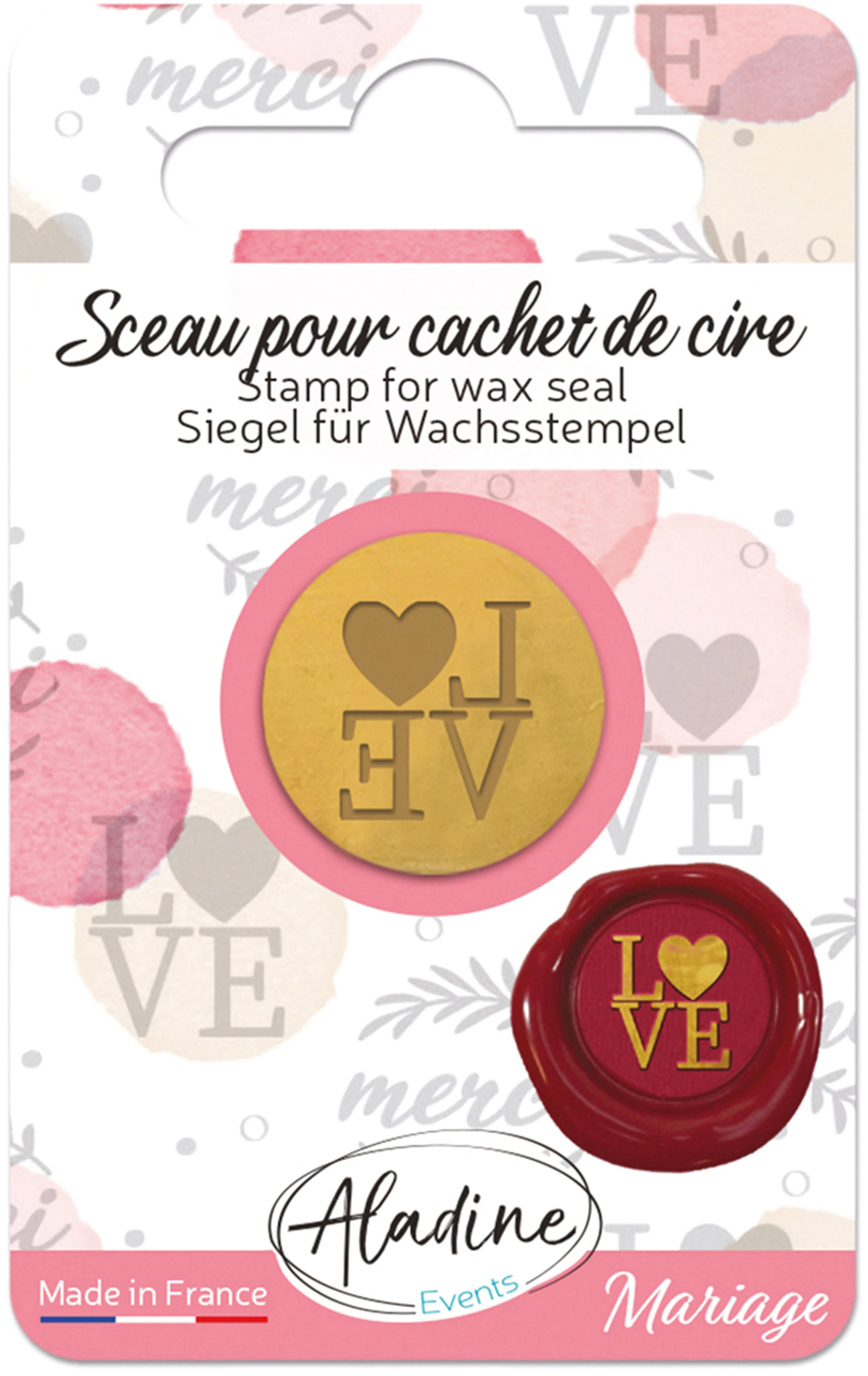 ALADINE Siegel für Wachsstempel 55458 Love