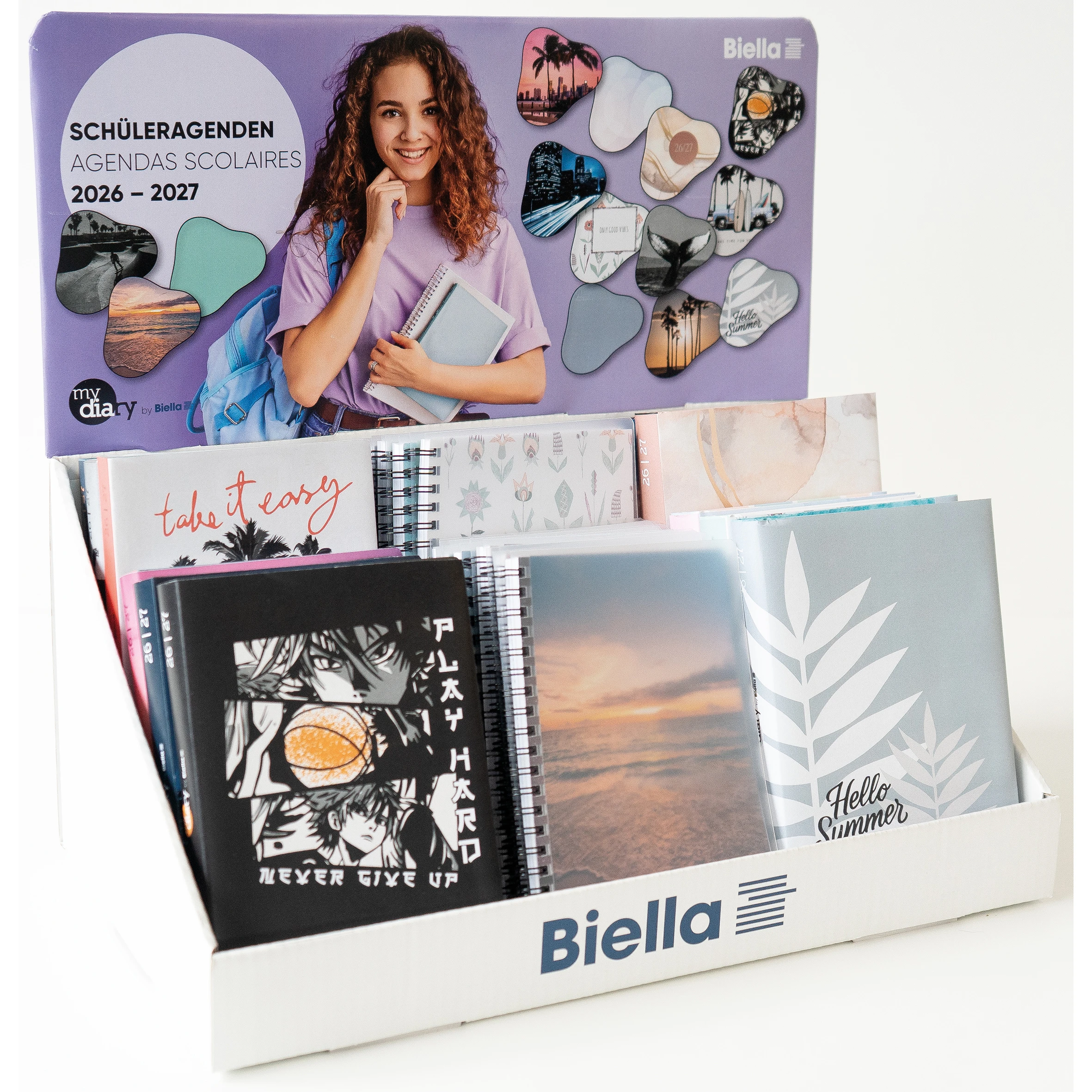 BIELLA Display Schüleragenden 26/27 8D8802000027U 24 Stk, assortiert