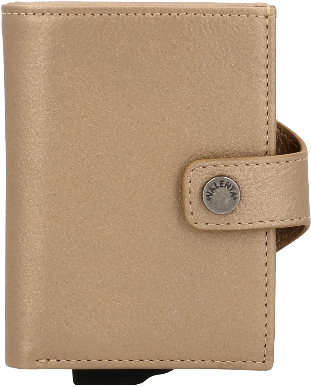 VALENTA Card Case Plus Wallet Luxe 589543 Metallic Sand