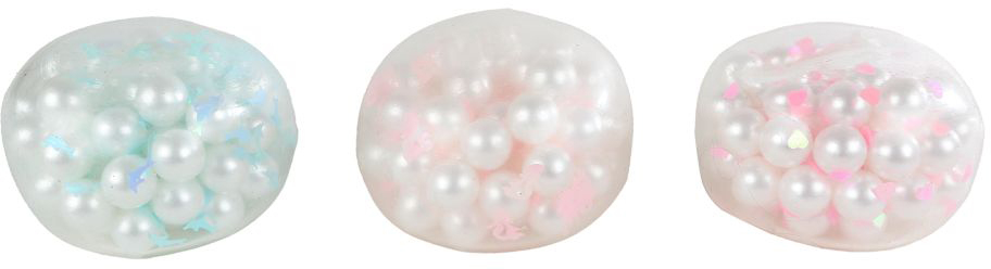 ROOST Antistress Ball 9cm 622018 Glamour Perlkugeln assortiert