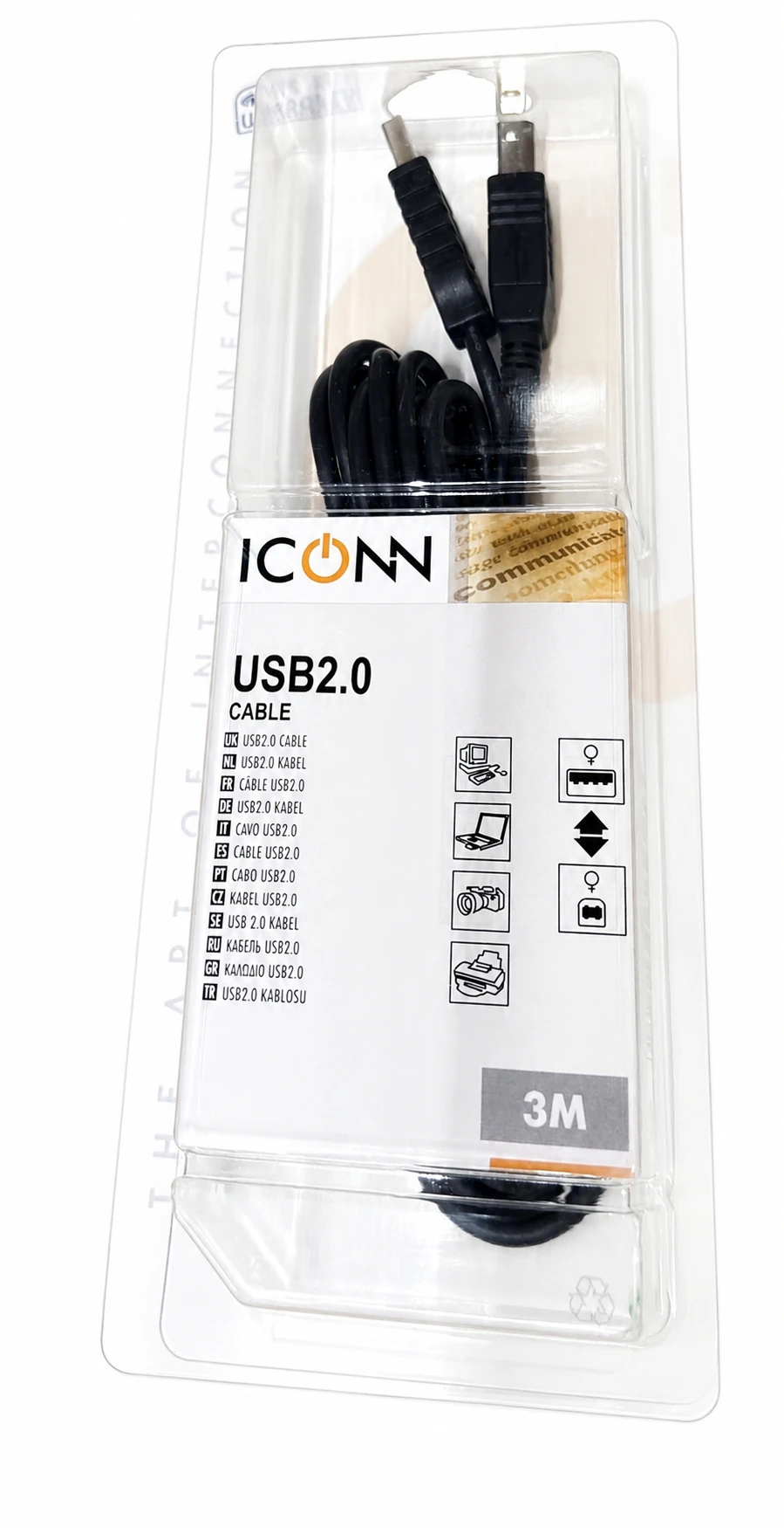 NEUTRAL USB-/IEEE 1394-Kabel 3m USB-AMBM-3 schwarz