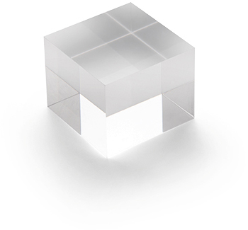 DEFLECTO Acrylblock 50x40mm AB140 transparent poliert