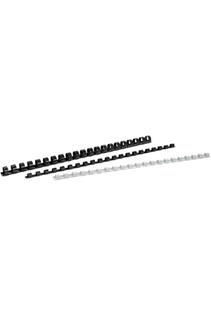 BÜROLINE Plastikbinderücken 8mm A4 351374 schwarz 100 Stück