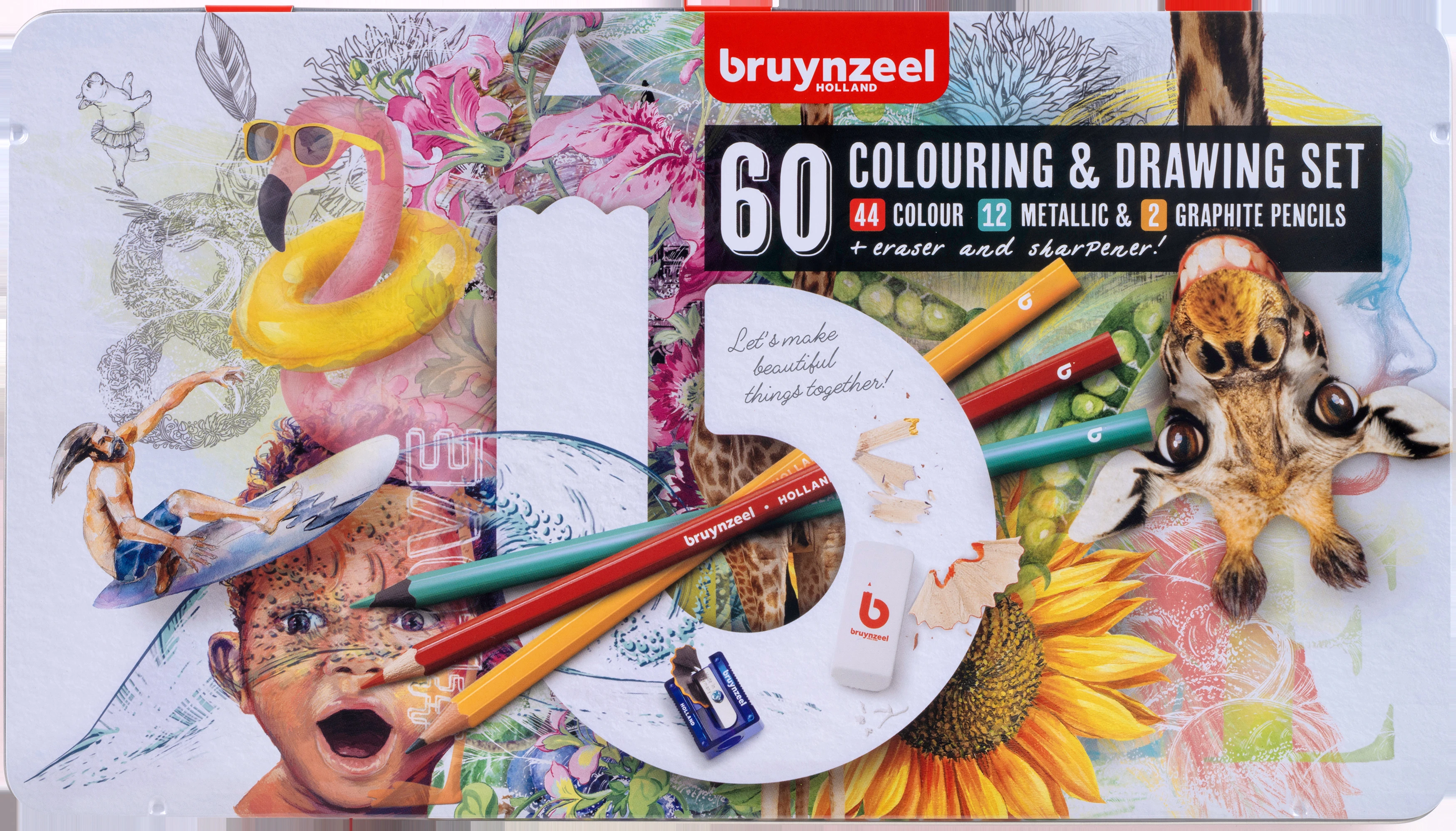 BRUYNZEEL Farbstifte 60312907 assortiert 60 Stück