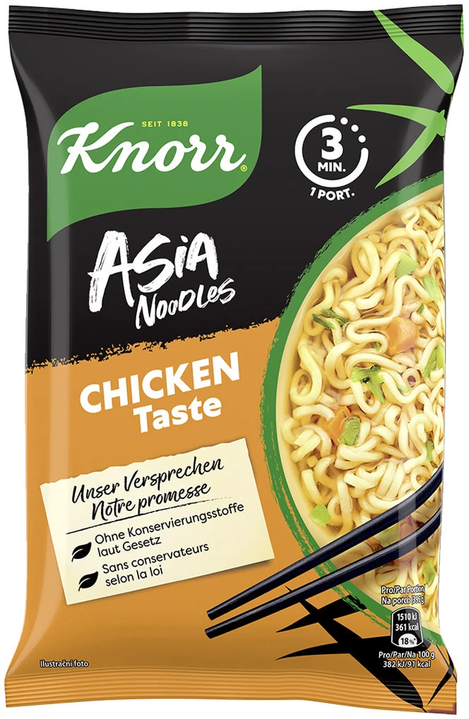 KNORR Asia Noodles Chicken 7809 Beutel 70 g