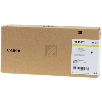 CANON Tintenpatrone yellow PFI1700Y iPF PRO-2000/PRO-6000S 700ml CANON Tintenpatrone yellow PFI1700Y iPF PRO-2000/PRO-6000S 700ml