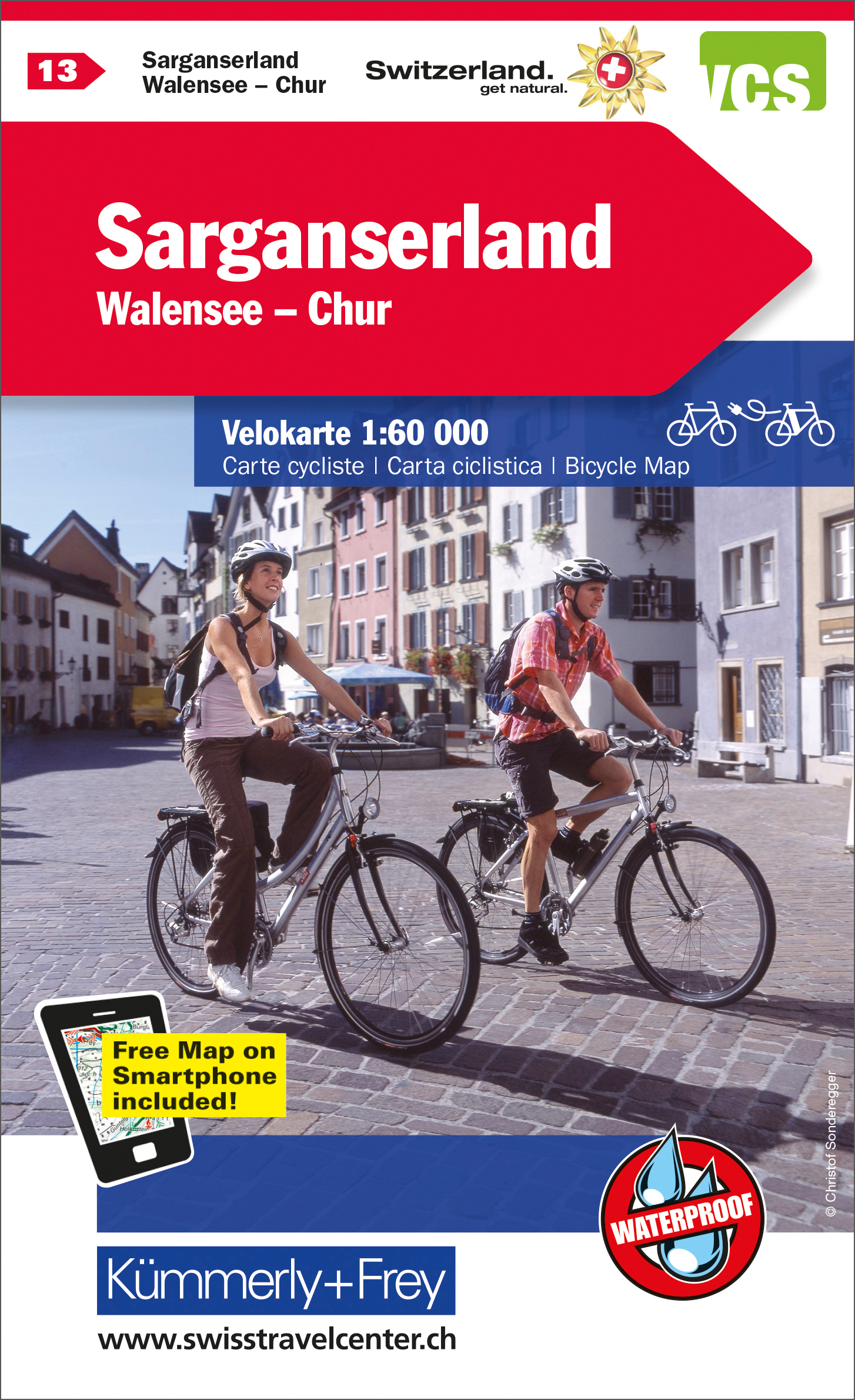 KÜMMERLY+FREY Velokarte 1:60'000 259024133 Sarganserland-Walensee-Chur KÜMMERLY+FREY Velokarte 1:60'000 259024133 Sarganserland-Walensee-Chur