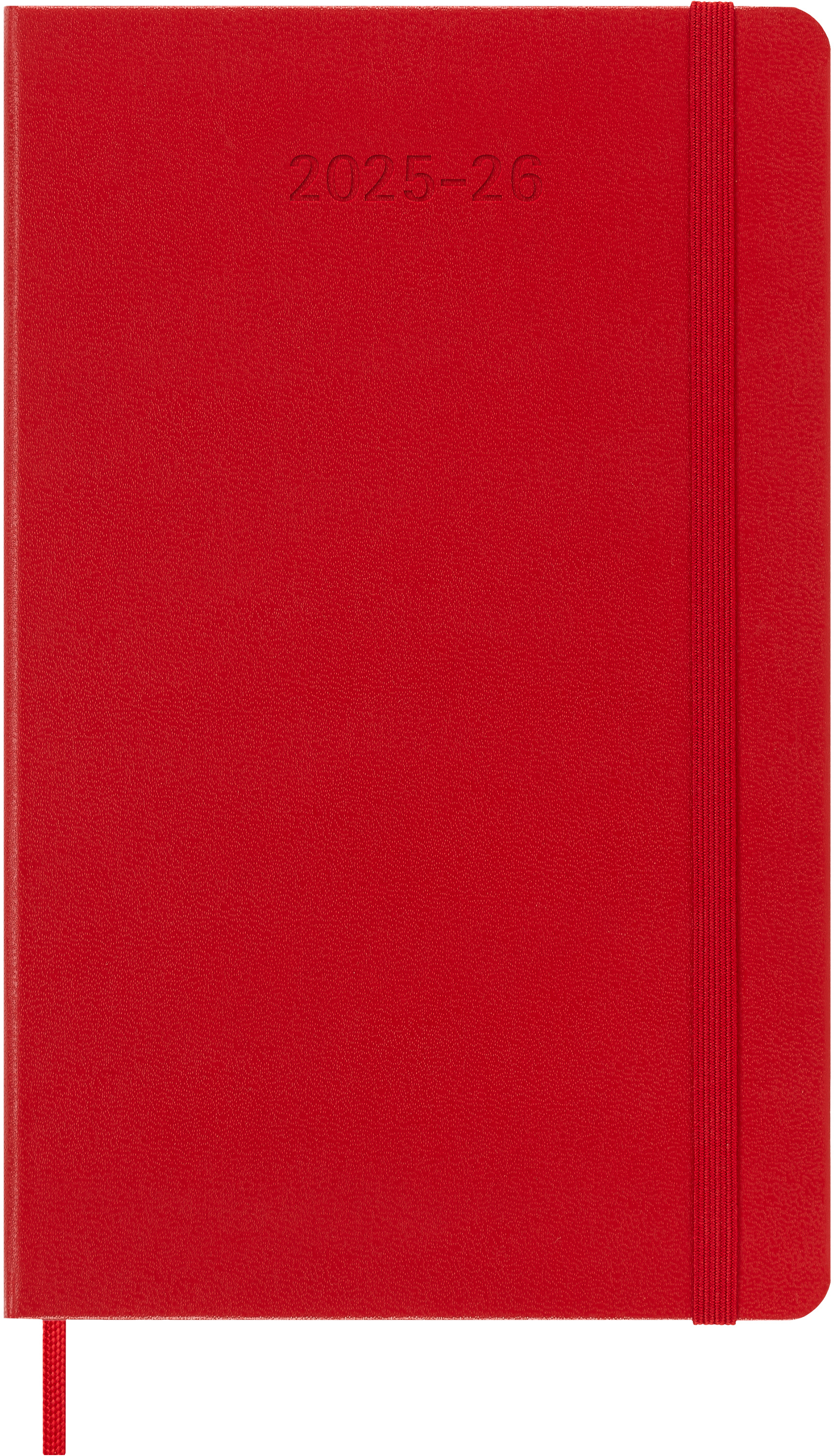 MOLESKINE Wochen-Notizkalender 25/26 DHF218WN3Y26 18M liniert HC rot 13x21cm