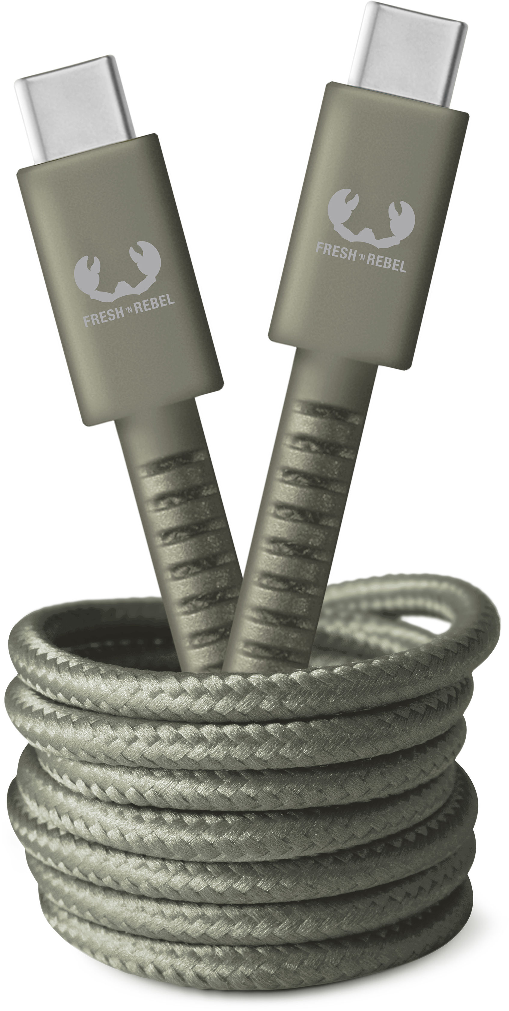 FRESH'N REBEL USB C-USB C 3A 480Mbps 2CCC200DG 2m Dried Green FRESH'N REBEL USB C-USB C 3A 480Mbps 2CCC200DG 2m Dried Green