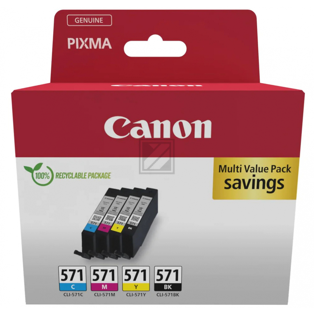 CANON Multipack Tinte BKCMY CLI-571 PPIXMA MG5750 7ml CANON Multipack Tinte BKCMY CLI-571 PPIXMA MG5750 7ml