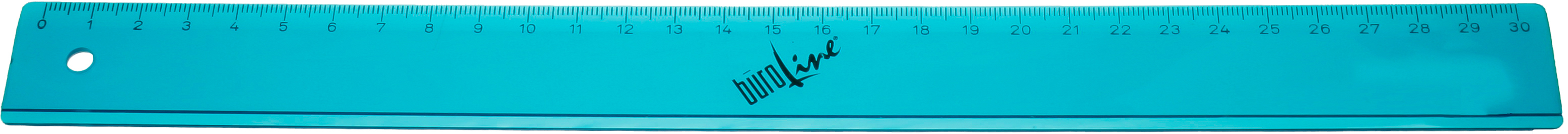 BÜROLINE Massstab 30cm 375941 türkis/transparent