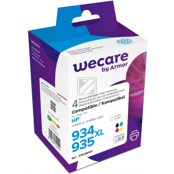 WECARE Multi 934XL/935 rebuilt CMYBK X4E14AEWE z.HP OJ Pro 6230 45/3x2ml