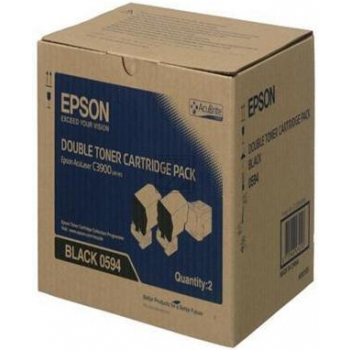 EPSON Toner-Modul Duo schwarz S050594 AcuLaser C3900 2x6000 Seiten EPSON Toner-Modul Duo schwarz S050594 AcuLaser C3900 2x6000 Seiten