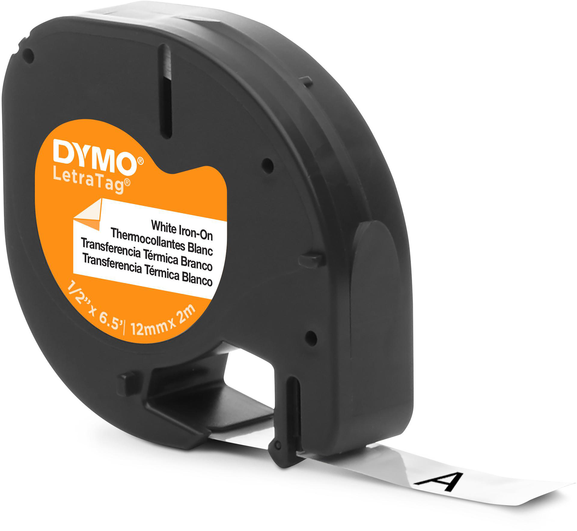 DYMO Schriftband LetraTag 12mmx2m S0718850 weiss, bügelbar DYMO Schriftband LetraTag 12mmx2m S0718850 weiss, bügelbar