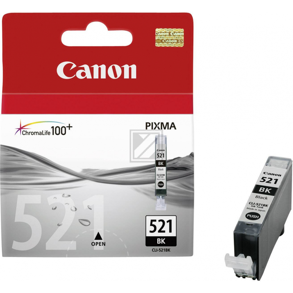 CANON Tintenpatrone schwarz CLI-521BK PIXMA MP 980 9ml CANON Tintenpatrone schwarz CLI-521BK PIXMA MP 980 9ml