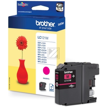 BROTHER Tintenpatrone magenta LC-121M DCP-J132 300 Seiten BROTHER Tintenpatrone magenta LC-121M DCP-J132 300 Seiten