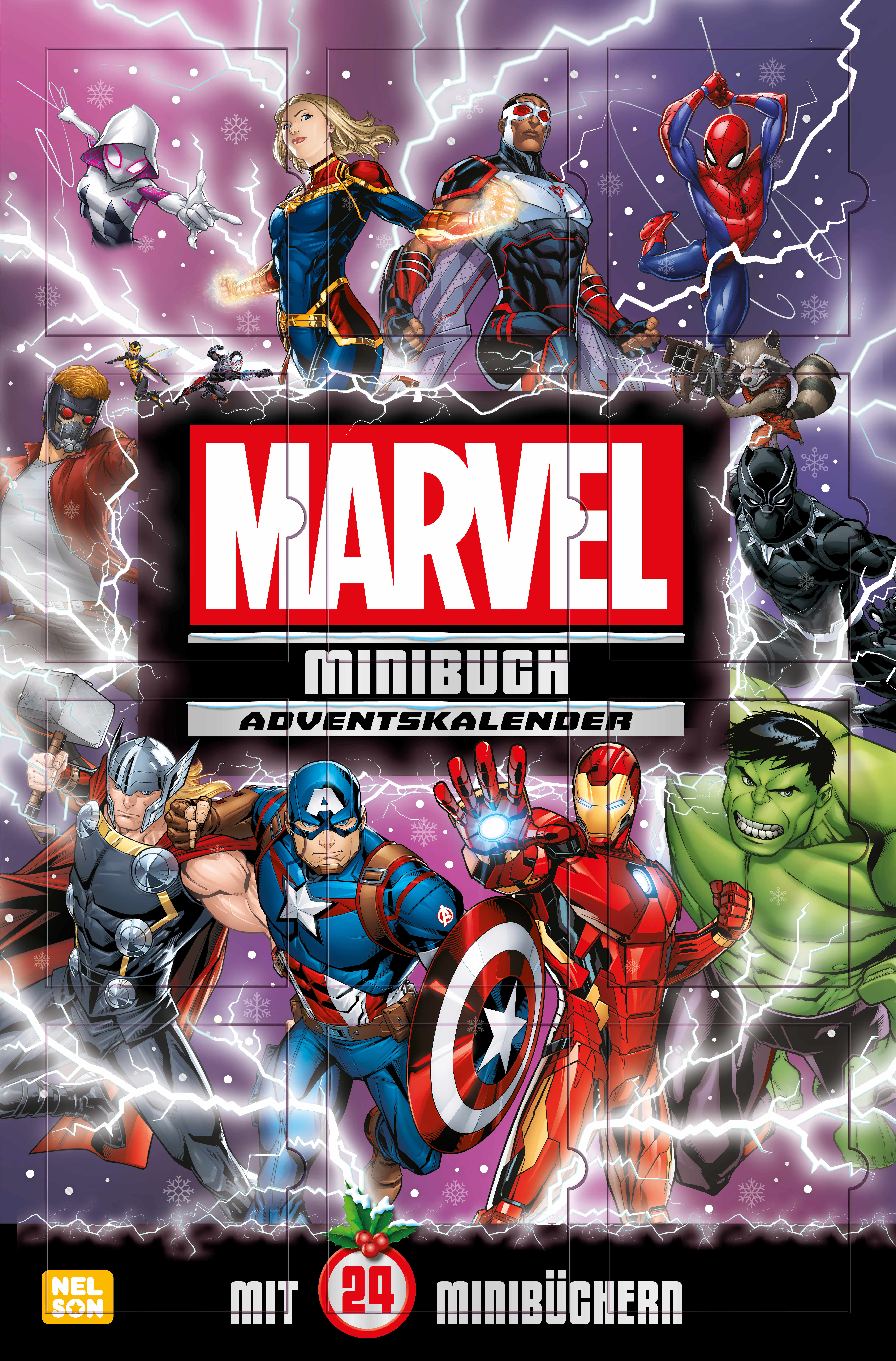 CARLSEN Adventskalender 512331 Marvel Minibücher