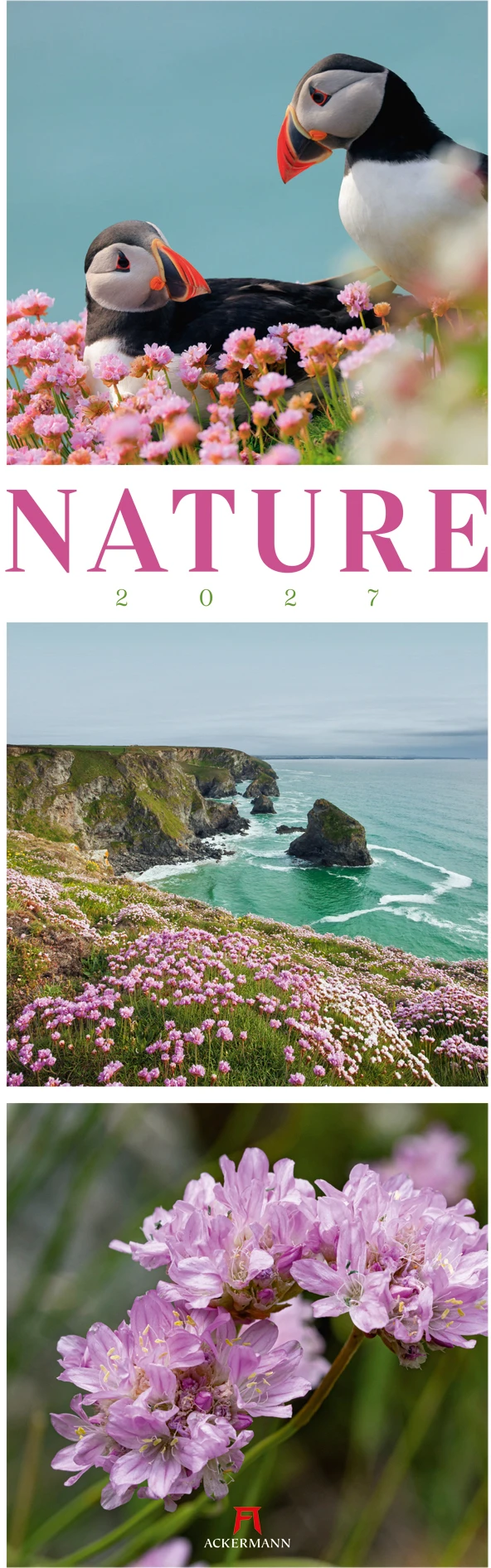 ACKERMANN Bildkalender 2027 2756 Nature ML 33x100cm