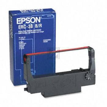 EPSON Farbband Nylon schwarz/rot S015376 Epson ERC 38, 1020169 1,5mio.Z EPSON Farbband Nylon schwarz/rot S015376 Epson ERC 38, 1020169 1,5mio.Z